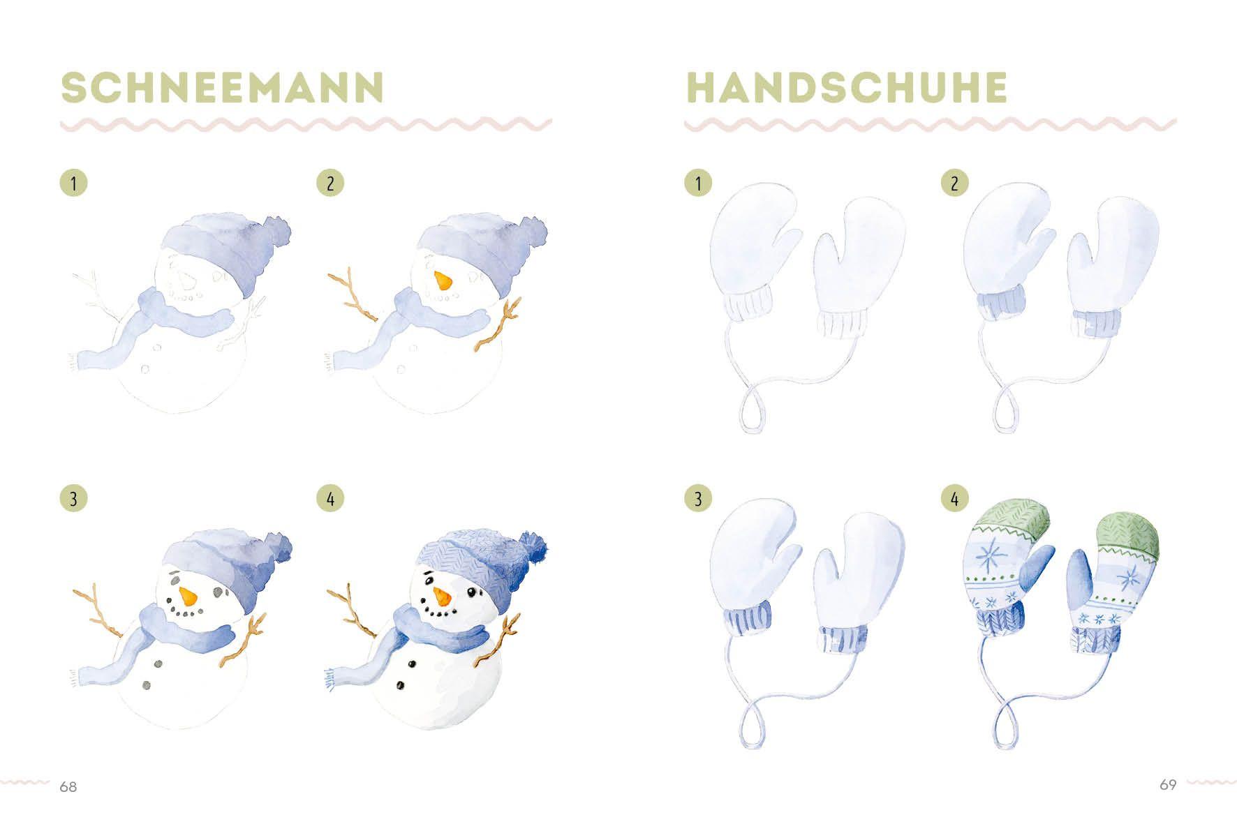 Beispielinhalt (Bild) 300 Motive - Watercolor