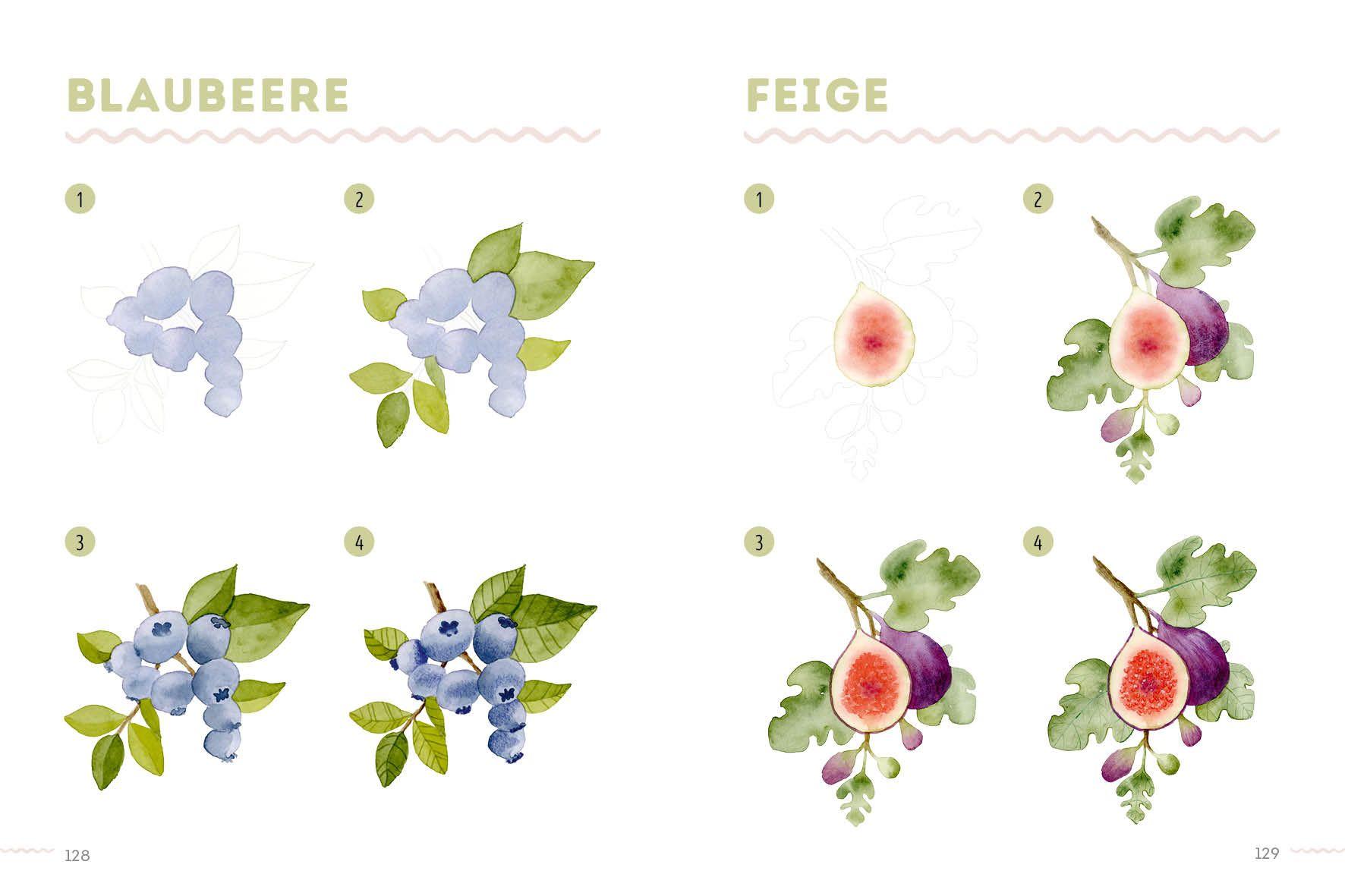 Beispielinhalt (Bild) 300 Motive - Watercolor