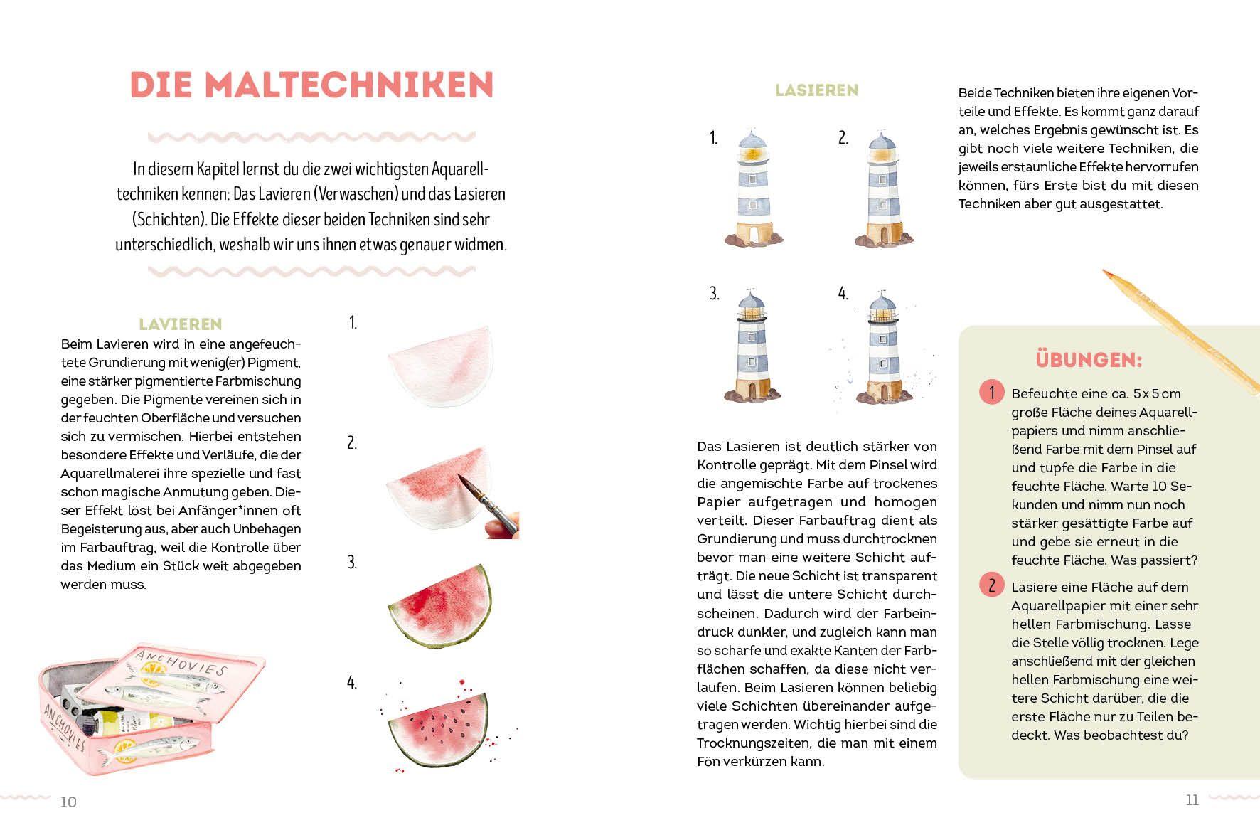 Beispielinhalt (Bild) 300 Motive - Watercolor