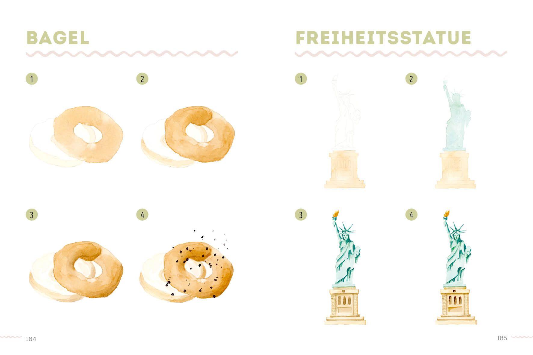 Beispielinhalt (Bild) 300 Motive - Watercolor