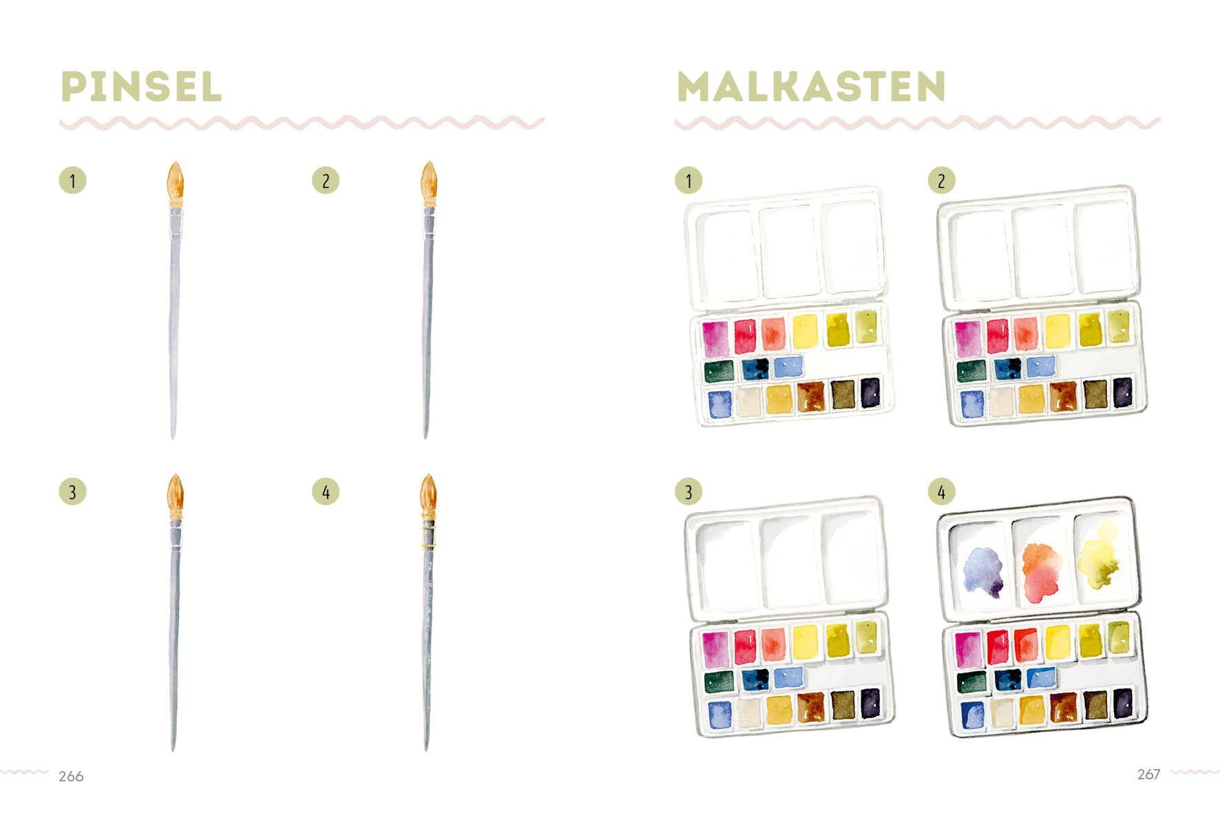 Beispielinhalt (Bild) 300 Motive - Watercolor