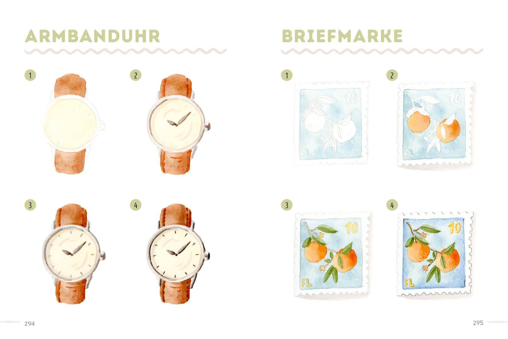 Beispielinhalt (Bild) 300 Motive - Watercolor