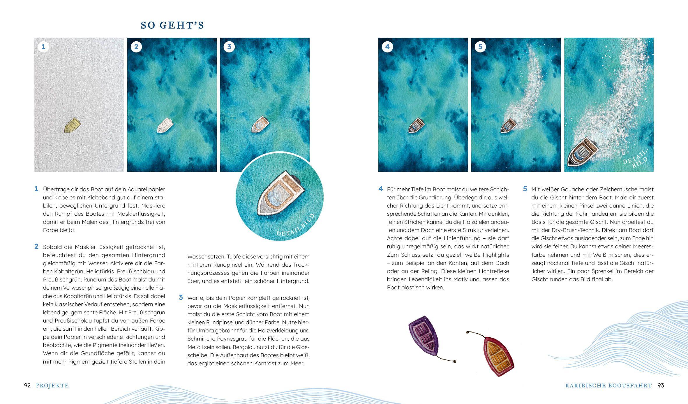 Beispielinhalt (Bild) Salty Watercolor - Sommer, Sonne, Meer