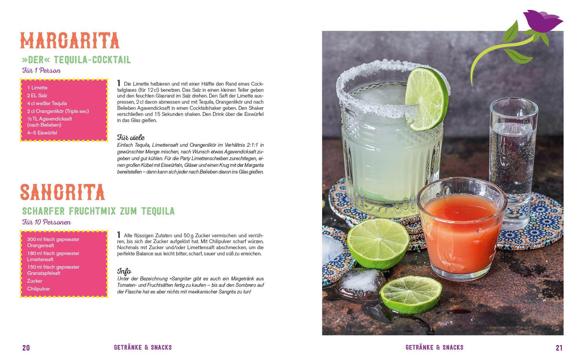 Beispielinhalt (Bild) Fiesta - Das Mexiko-Kochbuch - mit edler Ausstattung und Farbschnitt