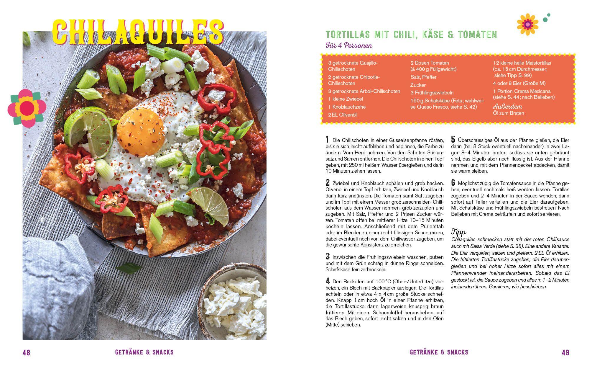 Beispielinhalt (Bild) Fiesta - Das Mexiko-Kochbuch - mit edler Ausstattung und Farbschnitt