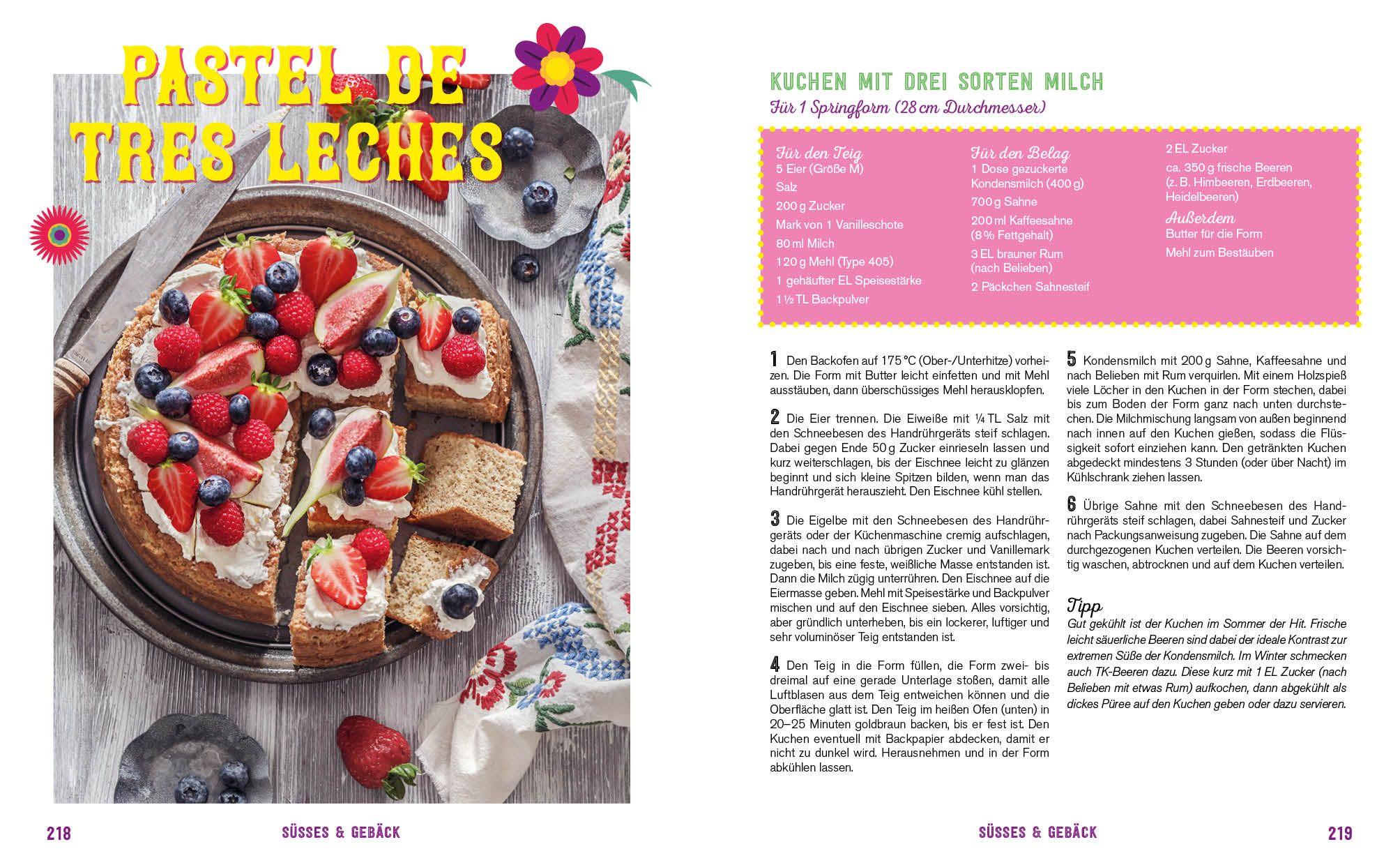 Beispielinhalt (Bild) Fiesta - Das Mexiko-Kochbuch - mit edler Ausstattung und Farbschnitt