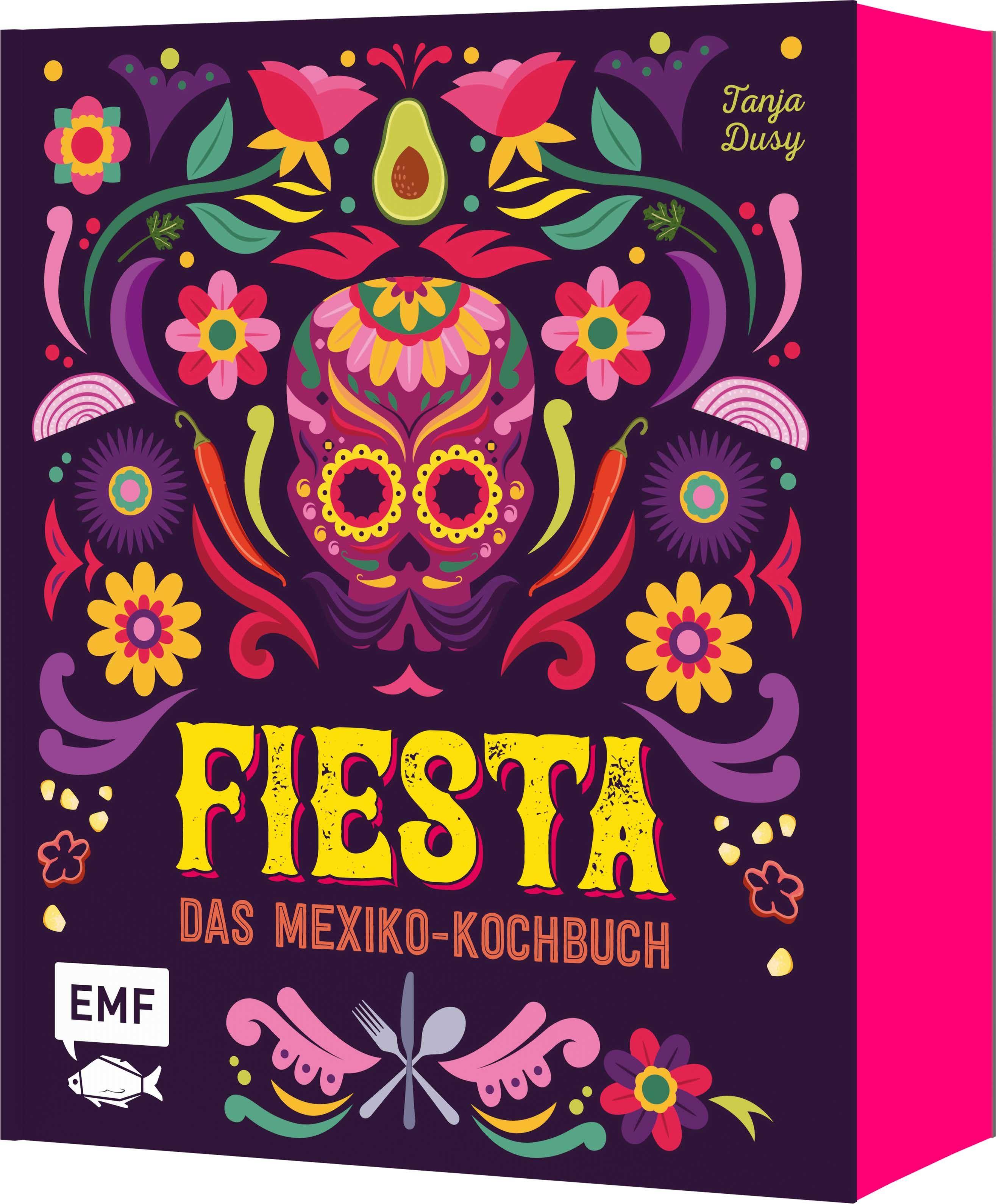 Vorderes Coverbild Fiesta - Das Mexiko-Kochbuch - mit edler Ausstattung und farbigem Buchblock