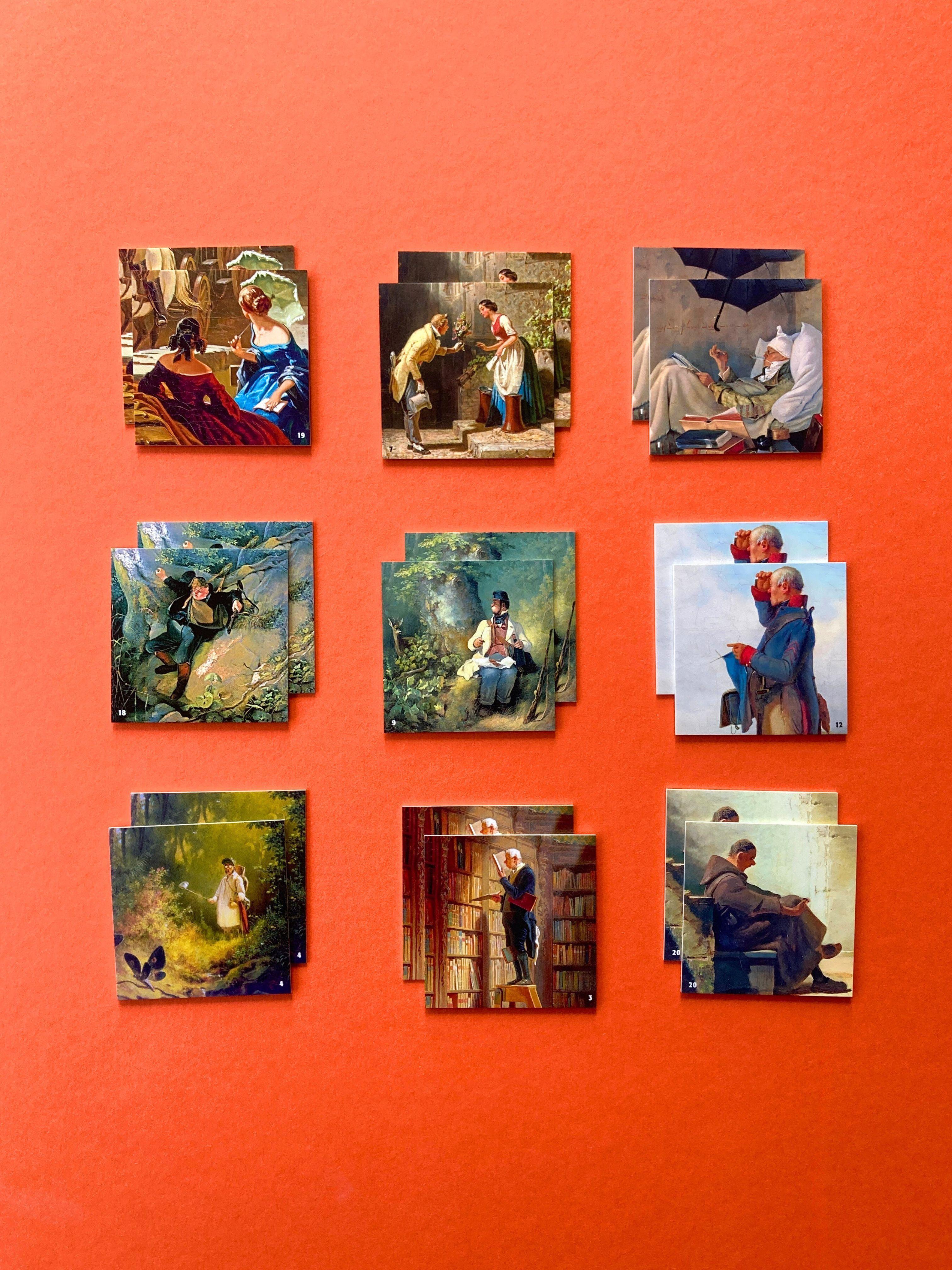 Beispielinhalt (Bild) Carl Spitzweg. Memo | Matching Game 10 Expl. im Verkaufsdisplay