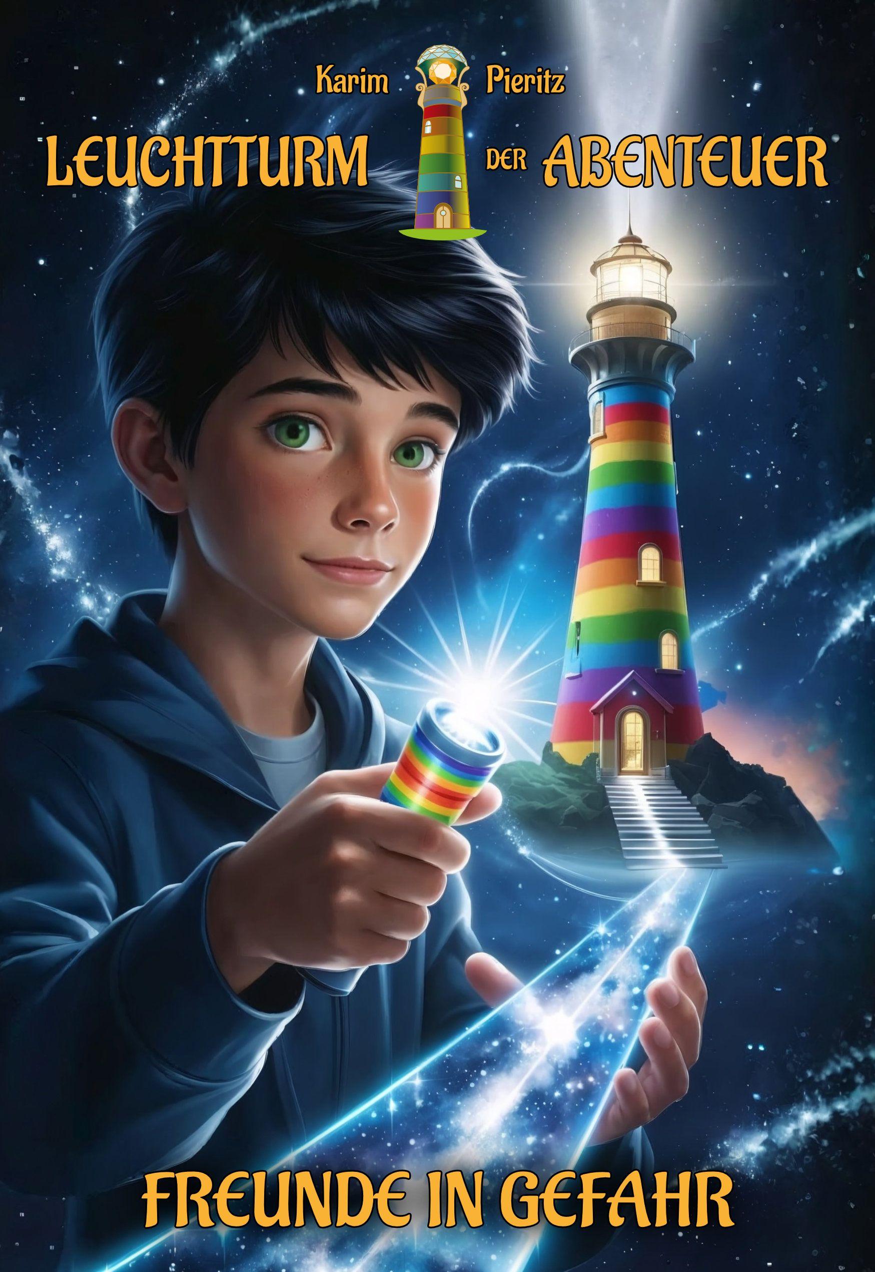 Vorderes Coverbild Leuchtturm der Abenteuer 1 Freunde in Gefahr - Spannende und lustige Fantasy-Kinderbücher ab 10 Jahren für Jungen und Mädchen