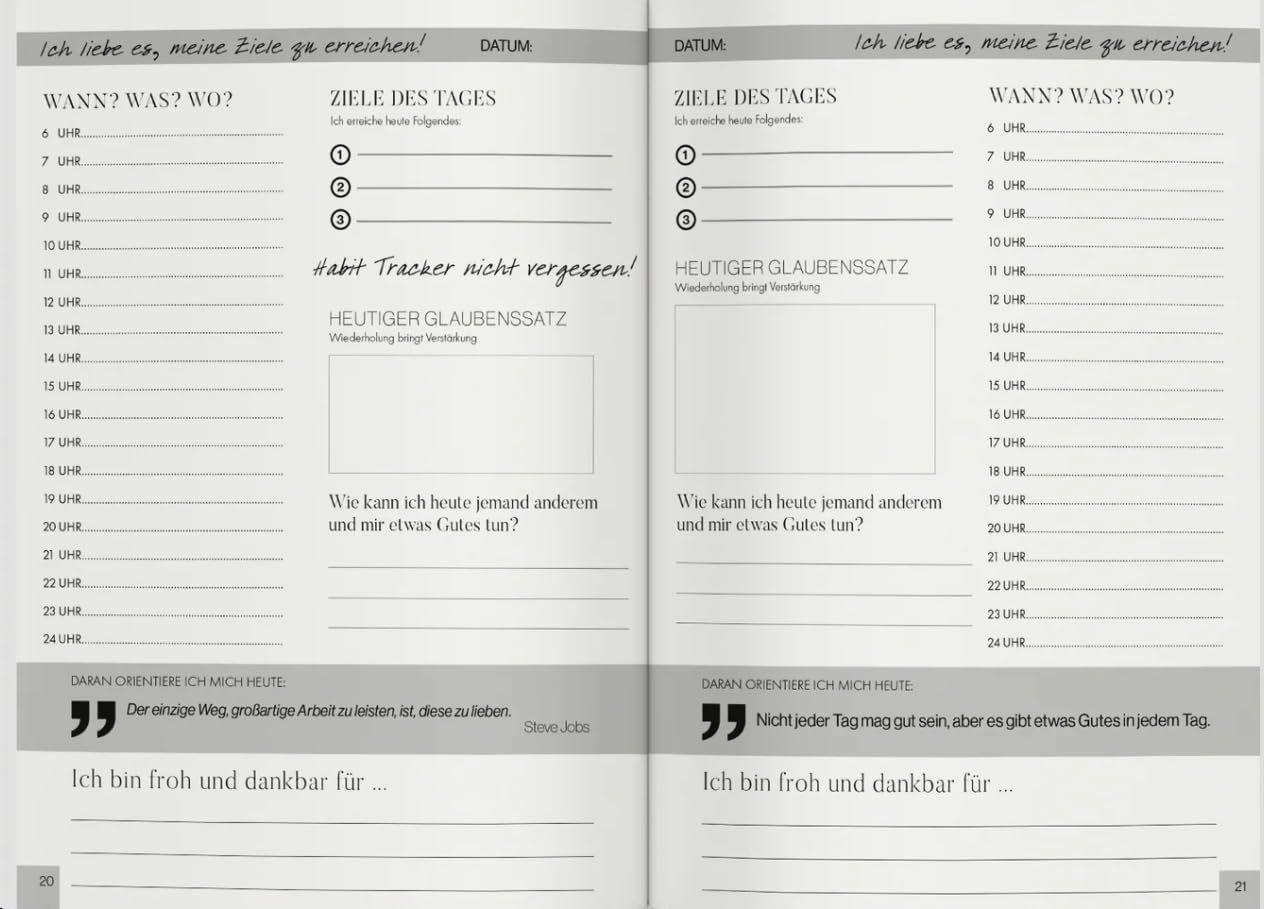 Beispielinhalt (Bild) Das Erfolgsjournal