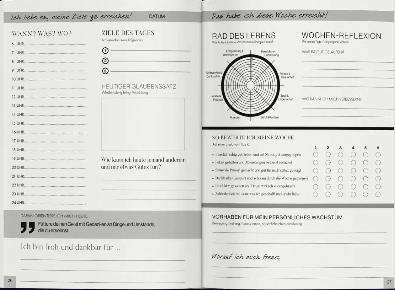 Beispielinhalt (Bild) Das Erfolgsjournal