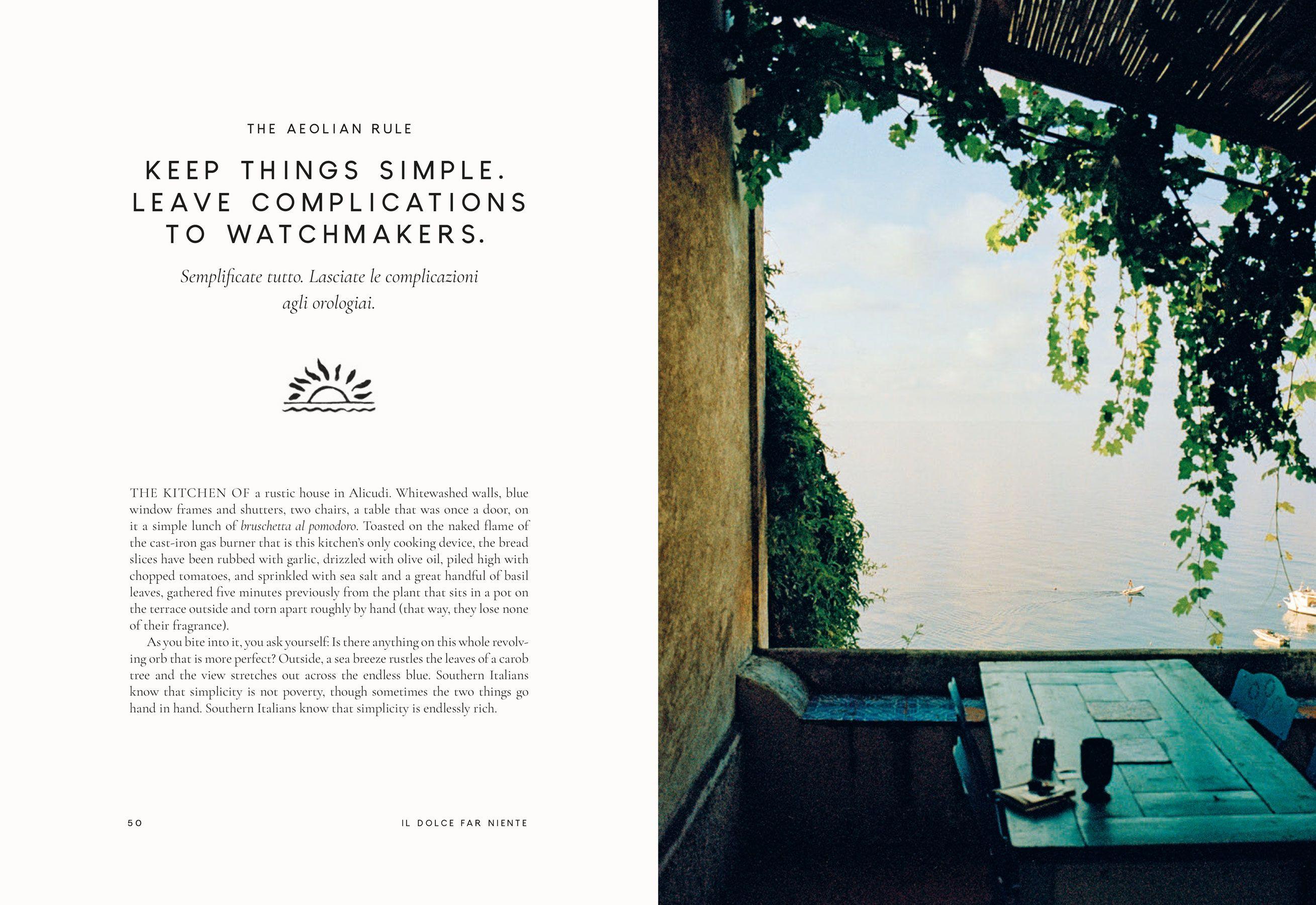 Beispielinhalt (Bild) Dolce far niente