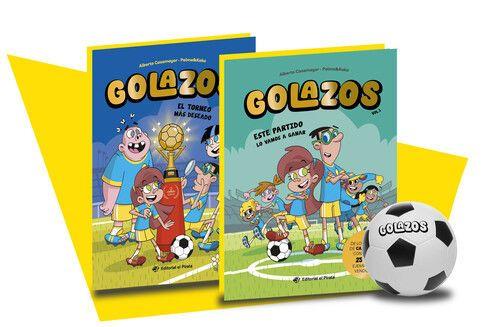 Beispielinhalt (Bild) Estuche Golazos: 2 Libros + Pelota / The Super Goals Box Set: 2 Books + Soccer Ball (Spanish Edition)
