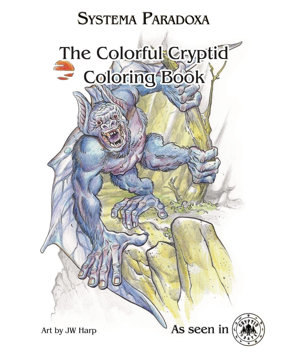 Vorderes Coverbild The Colorful Cryptid Coloring Book