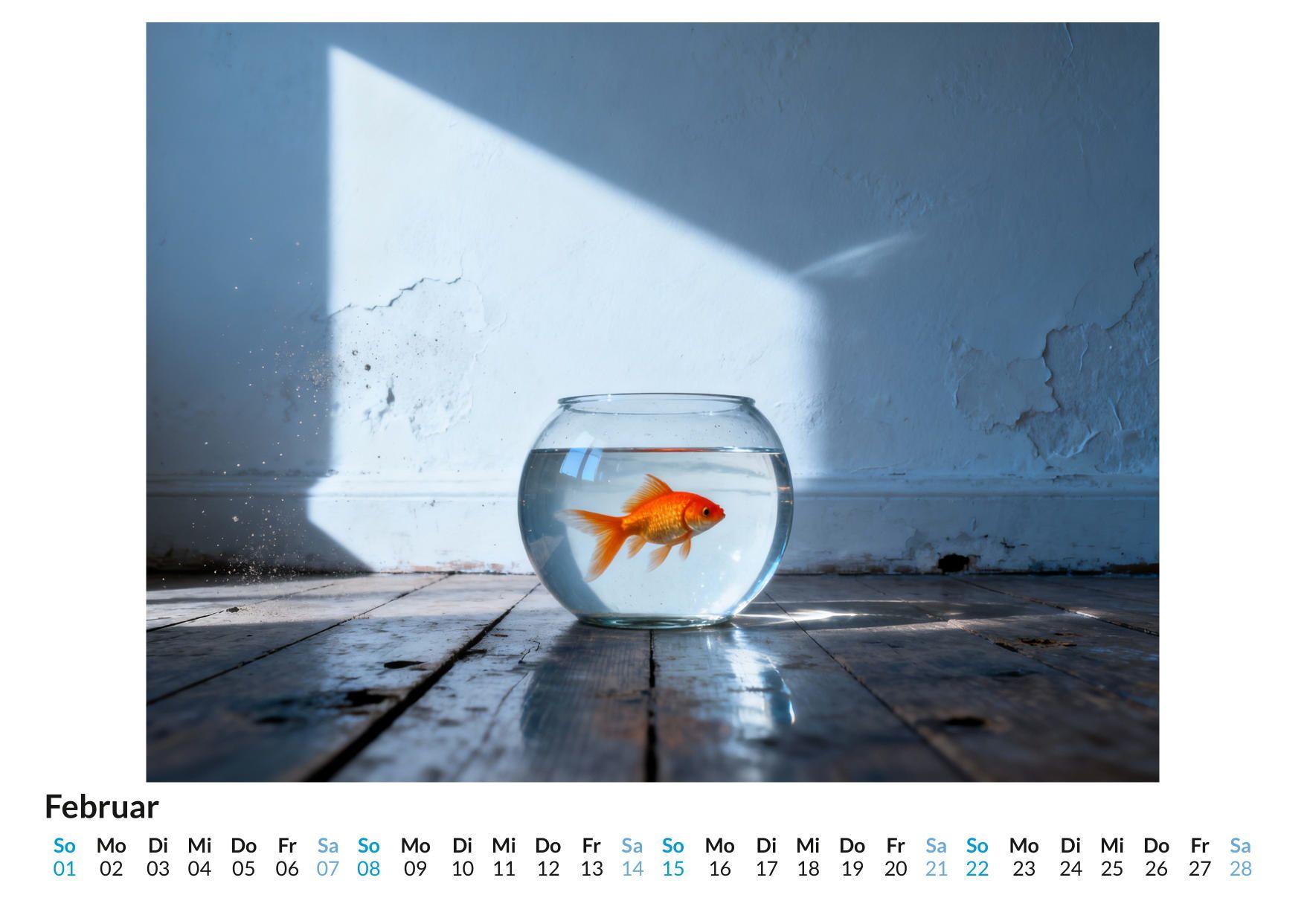 Beispielinhalt (Bild) Existenzkrisen-Kalender