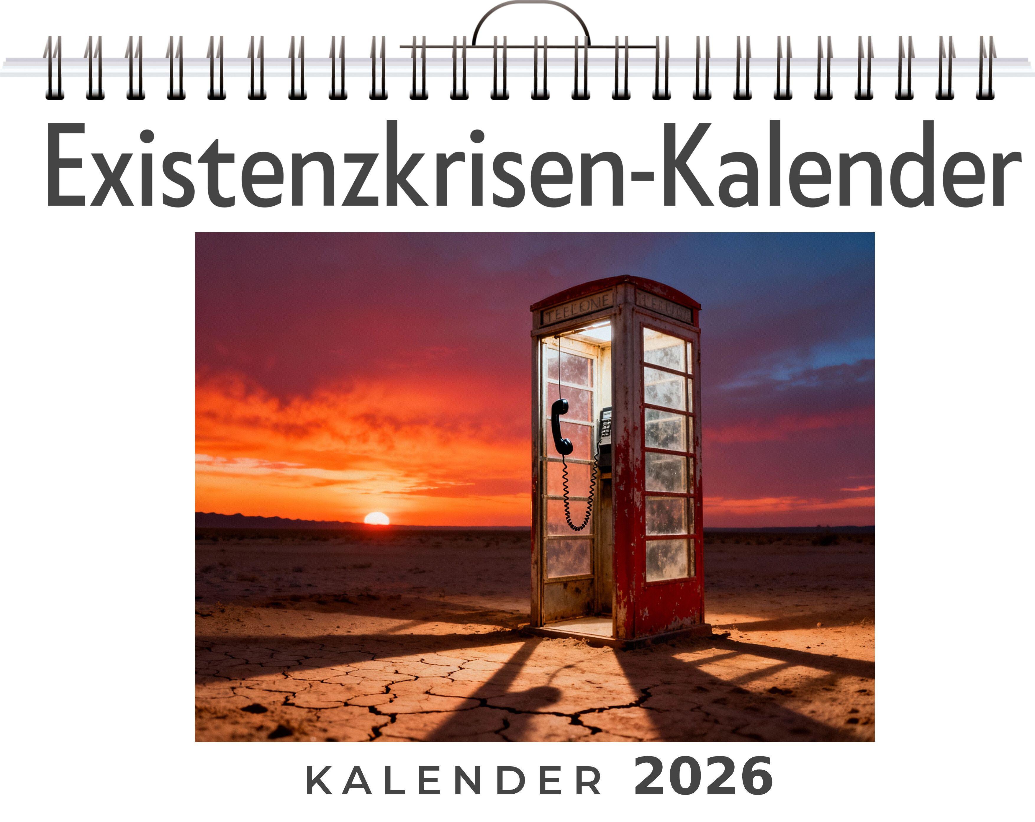 Vorderes Coverbild Existenzkrisen-Kalender