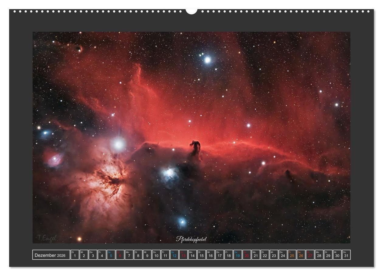 Beispielinhalt (Bild) Faszination Universum (Wandkalender 2026 DIN A2 quer), CALVENDO Monatskalender