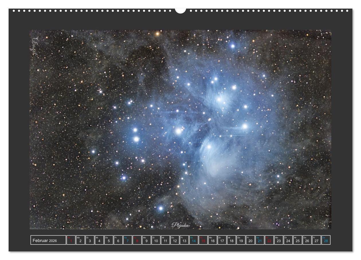 Beispielinhalt (Bild) Faszination Universum (Wandkalender 2026 DIN A2 quer), CALVENDO Monatskalender