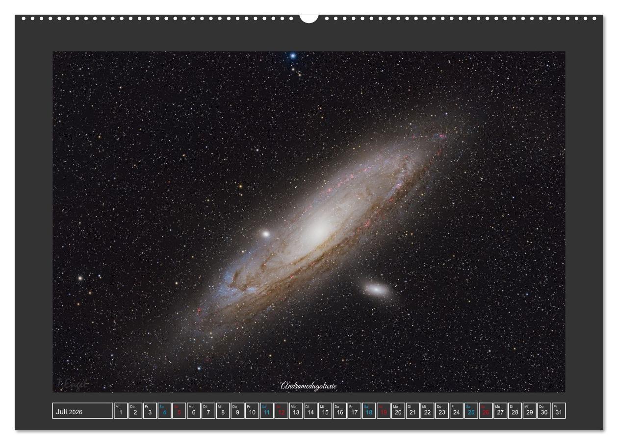 Beispielinhalt (Bild) Faszination Universum (Wandkalender 2026 DIN A2 quer), CALVENDO Monatskalender