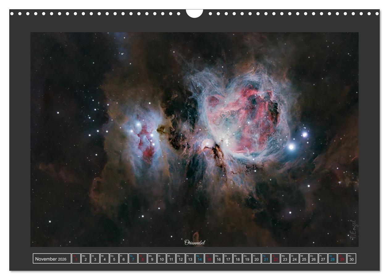 Beispielinhalt (Bild) Faszination Universum (Wandkalender 2026 DIN A3 quer), CALVENDO Monatskalender