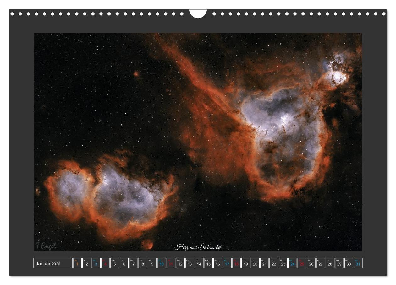 Beispielinhalt (Bild) Faszination Universum (Wandkalender 2026 DIN A3 quer), CALVENDO Monatskalender