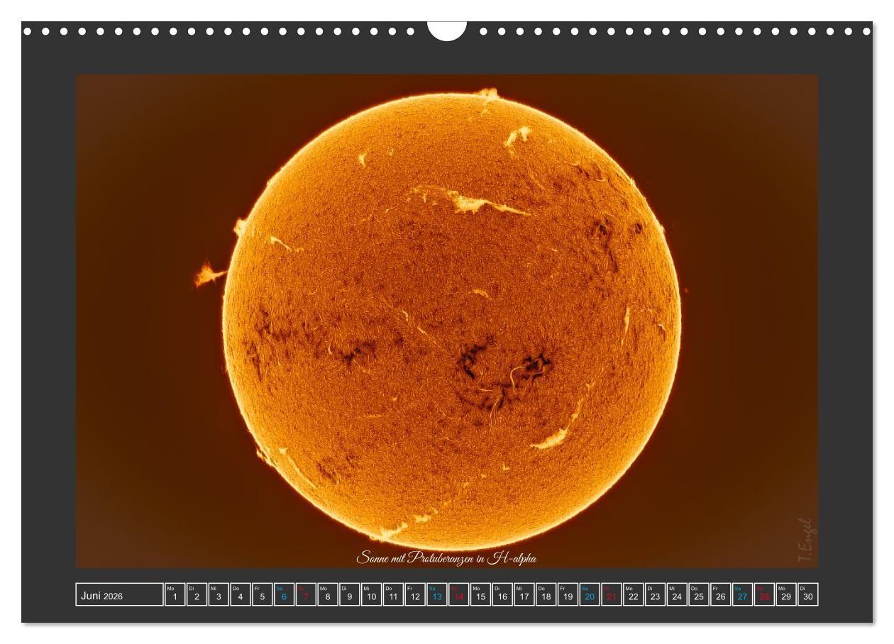 Beispielinhalt (Bild) Faszination Universum (Wandkalender 2026 DIN A3 quer), CALVENDO Monatskalender