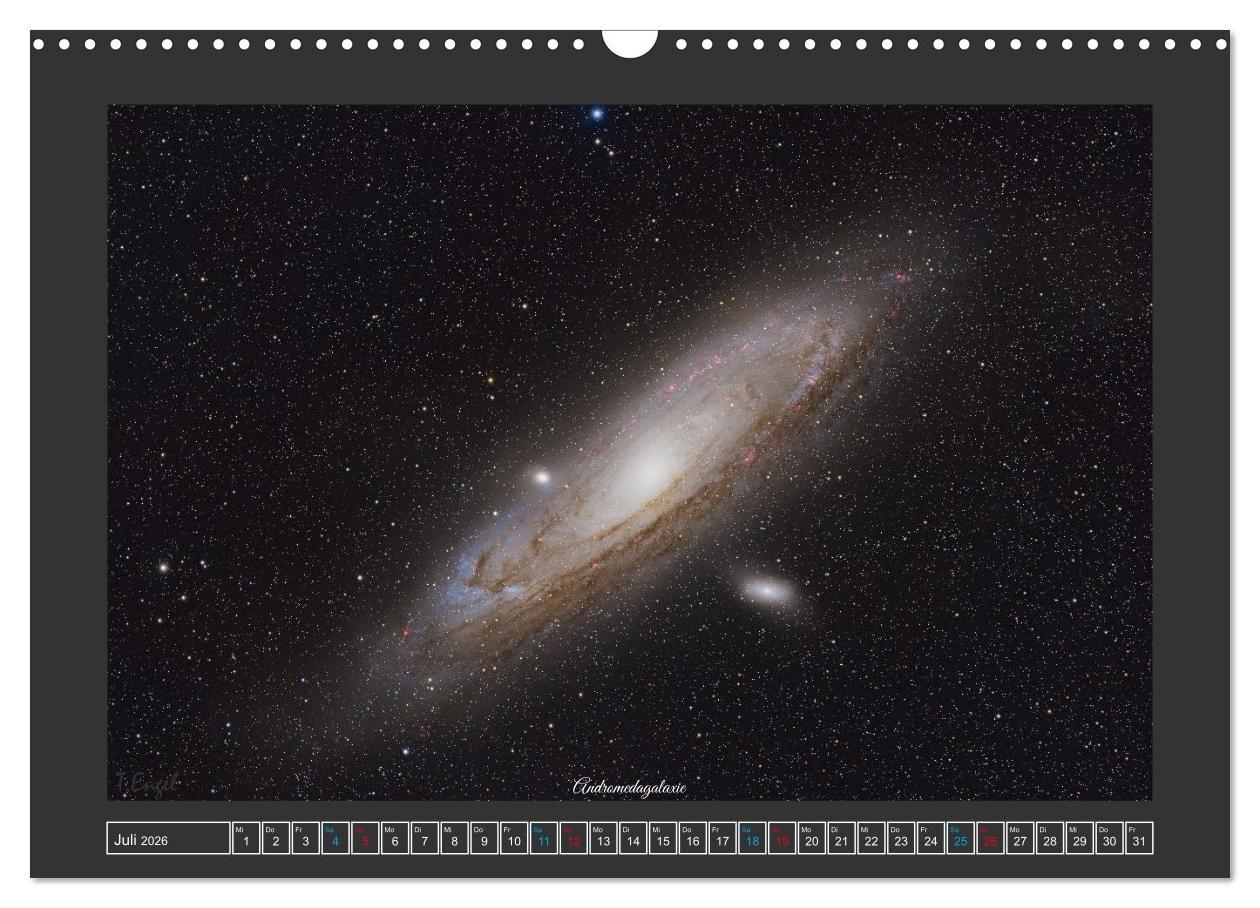 Beispielinhalt (Bild) Faszination Universum (Wandkalender 2026 DIN A3 quer), CALVENDO Monatskalender