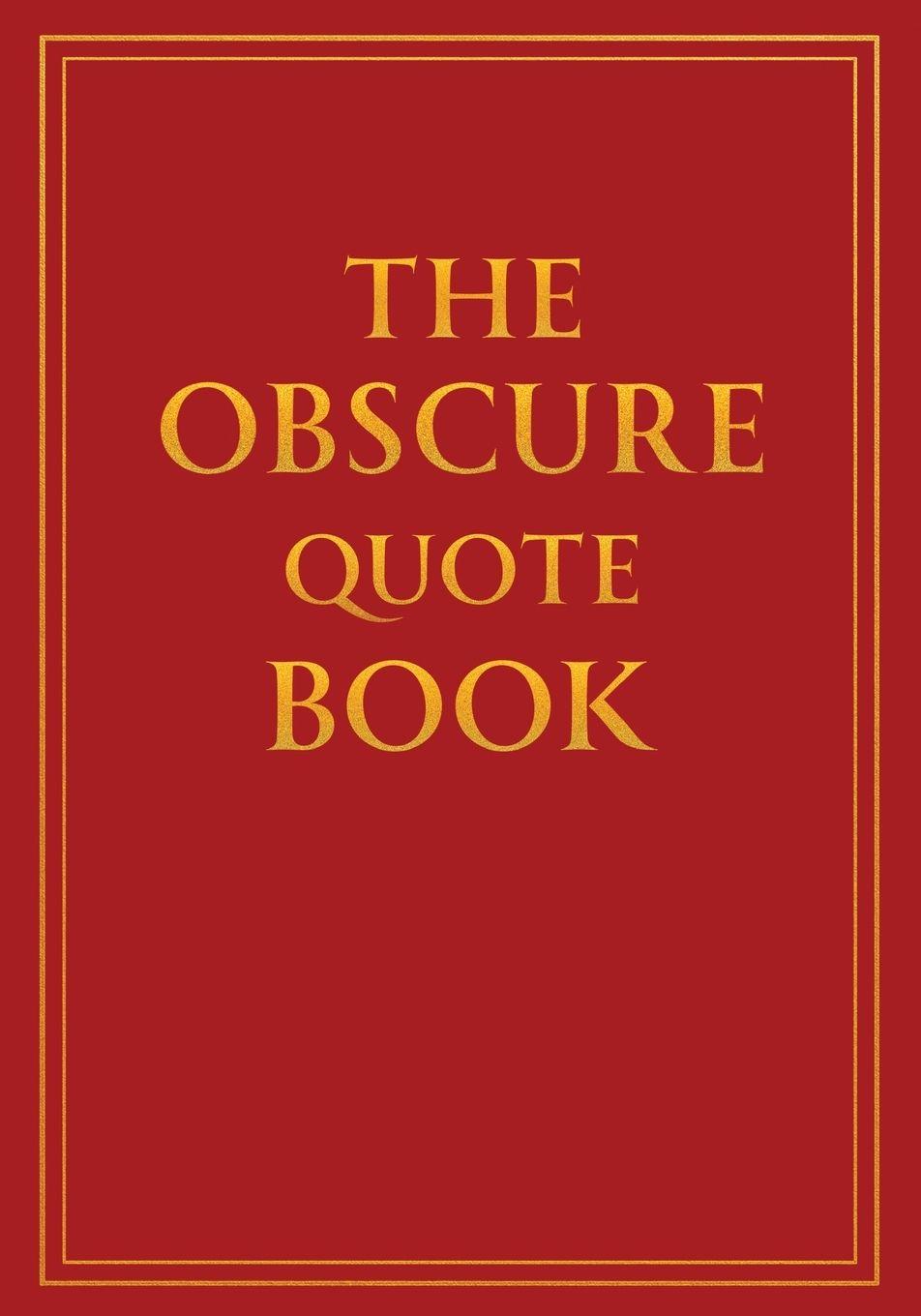 Vorderes Coverbild The Obscure Quote Book