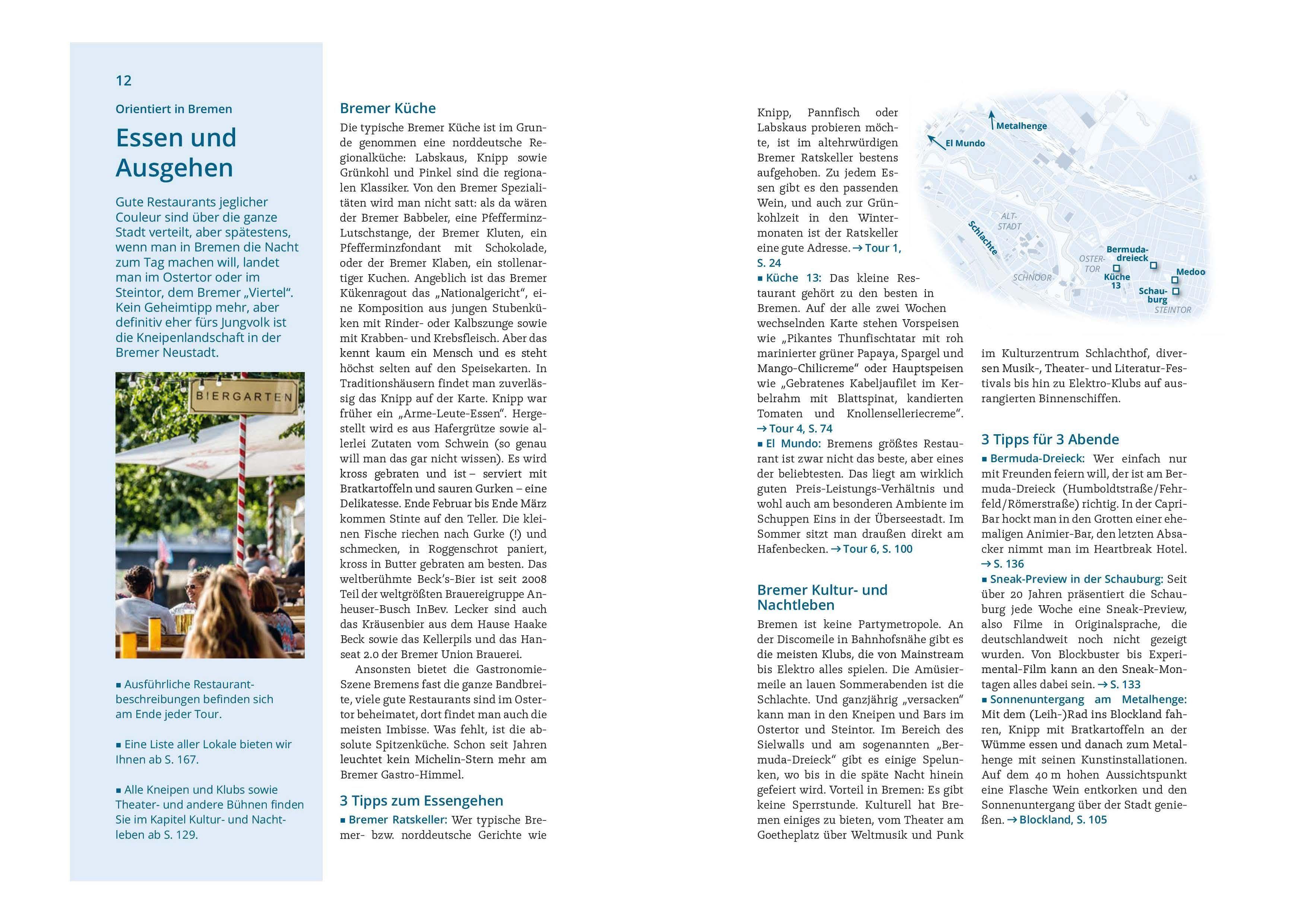 Beispielinhalt (Bild) MICHAEL MÜLLER REISEFÜHRER Bremen MM-City