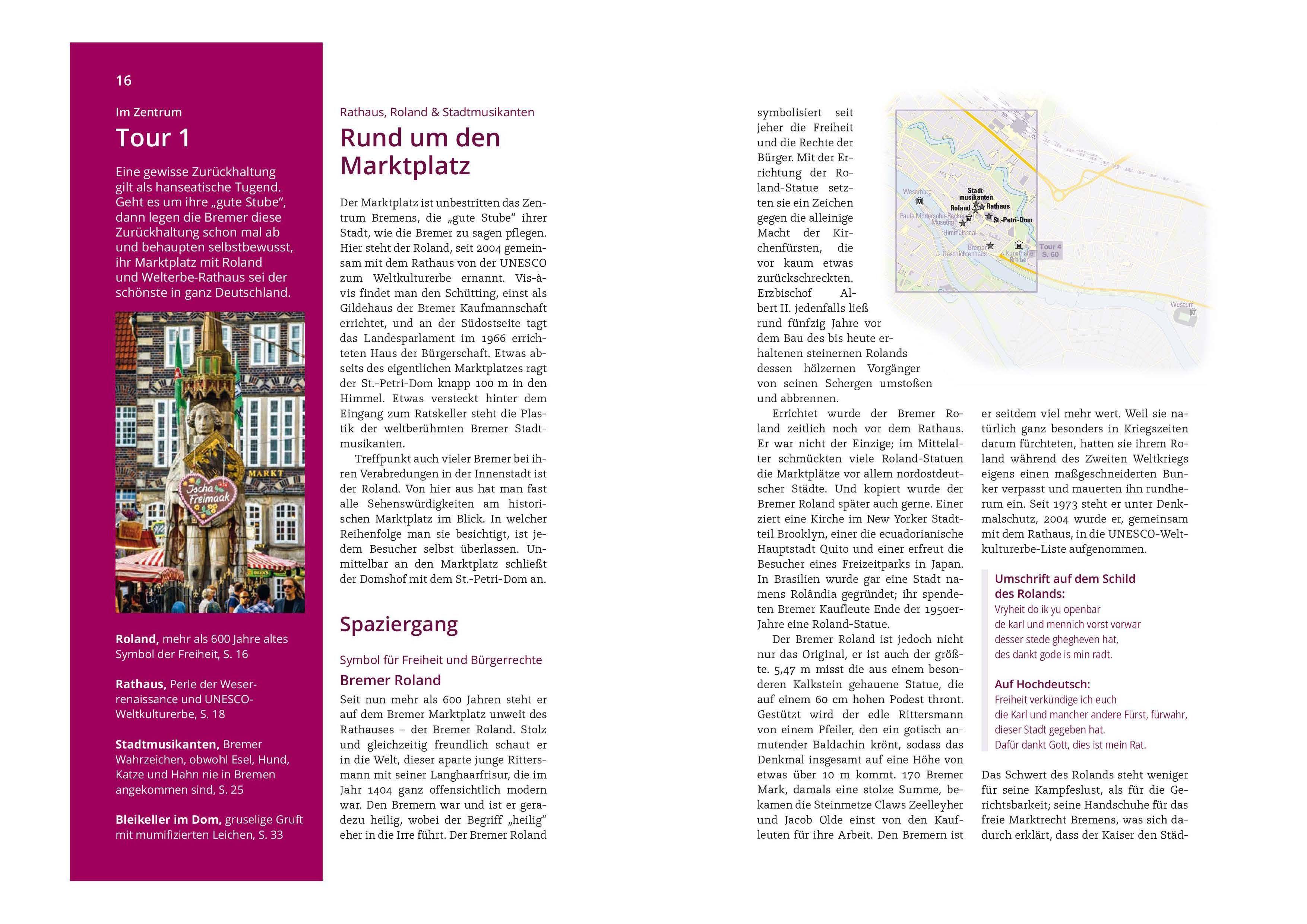 Beispielinhalt (Bild) MICHAEL MÜLLER REISEFÜHRER Bremen MM-City