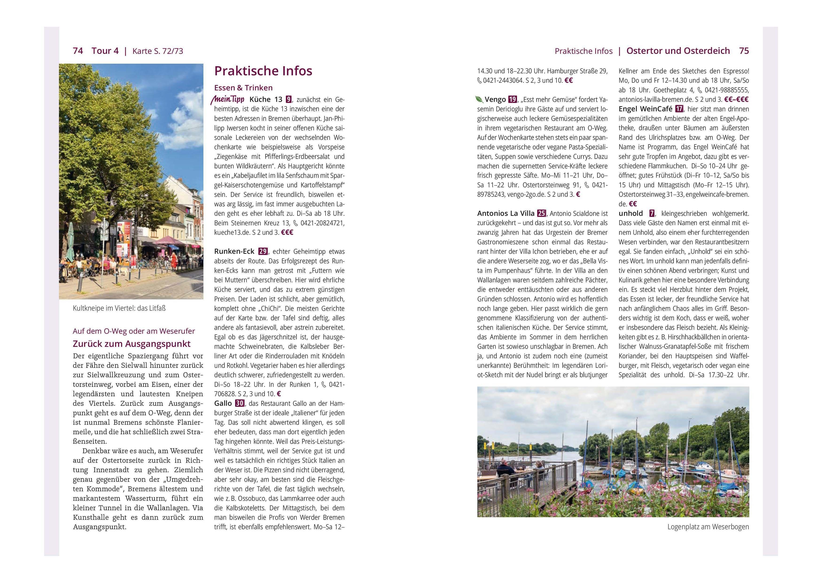 Beispielinhalt (Bild) MICHAEL MÜLLER REISEFÜHRER Bremen MM-City