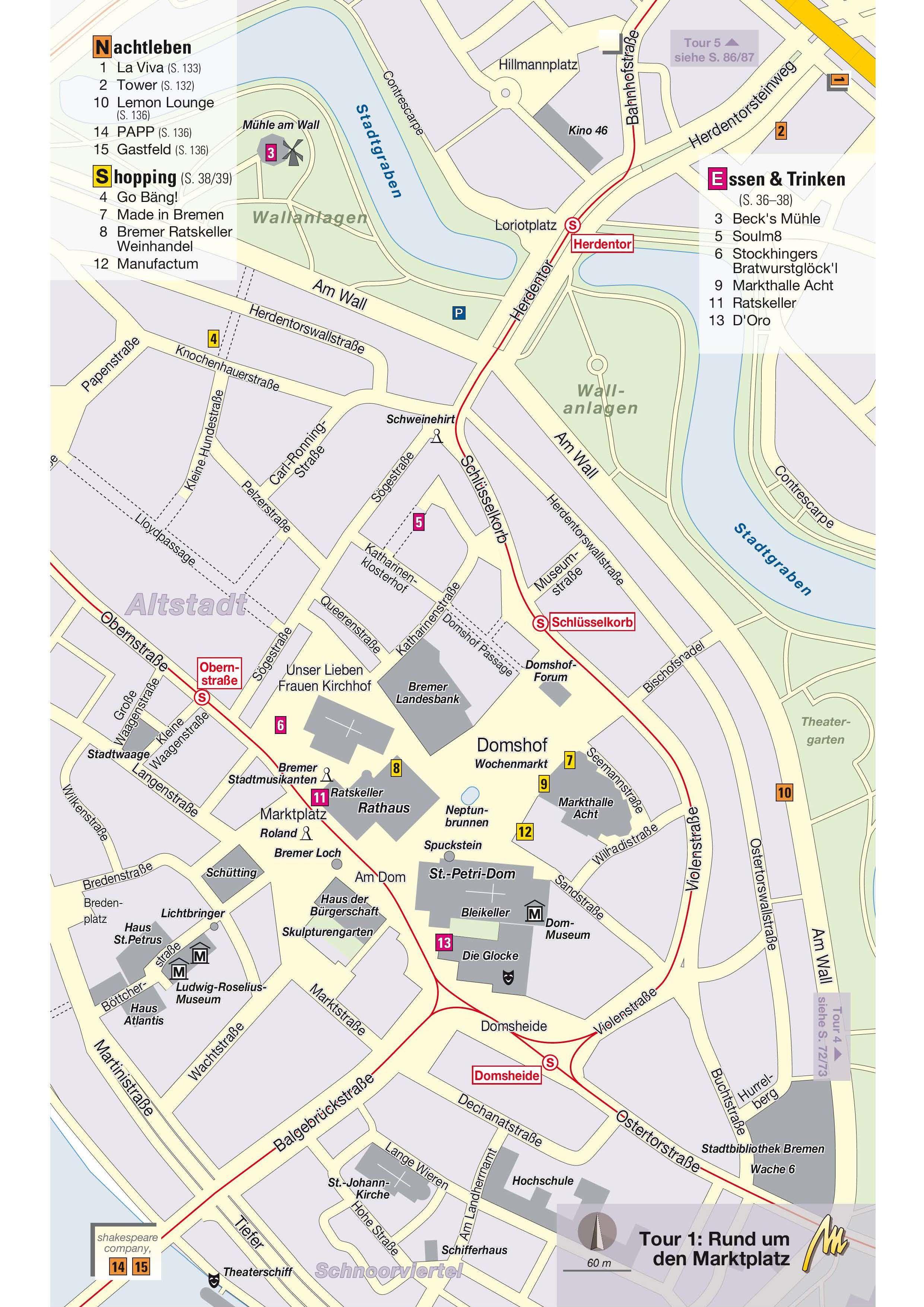 Beispielinhalt (Bild) MICHAEL MÜLLER REISEFÜHRER Bremen MM-City