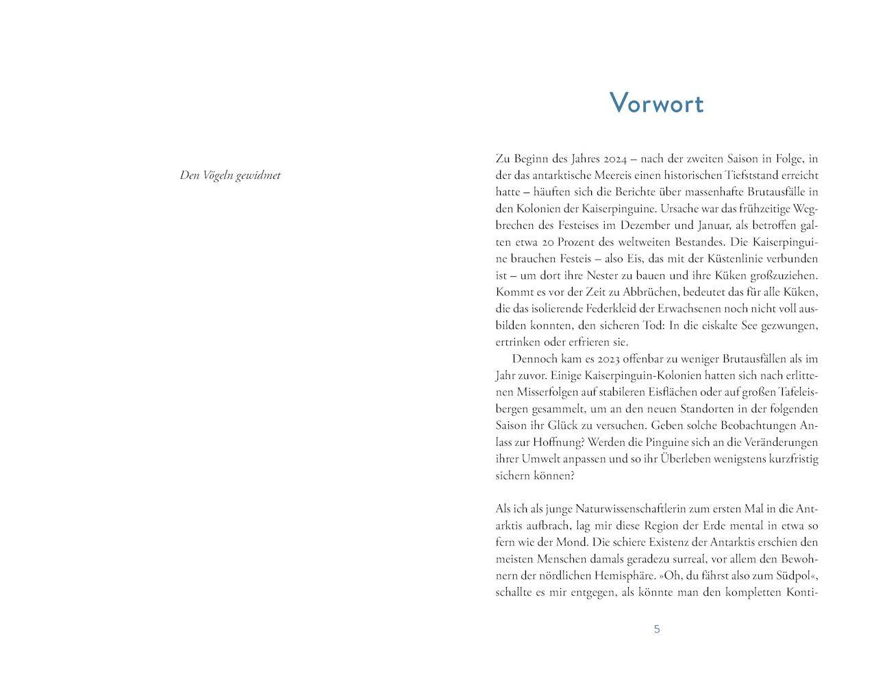 Beispielinhalt (Bild) Die Pinguinforscherin