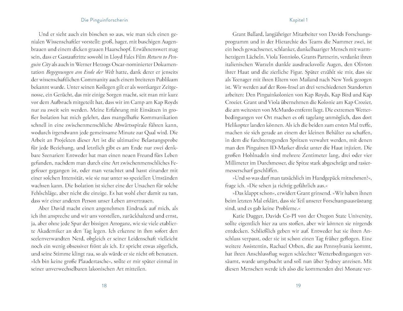 Beispielinhalt (Bild) Die Pinguinforscherin