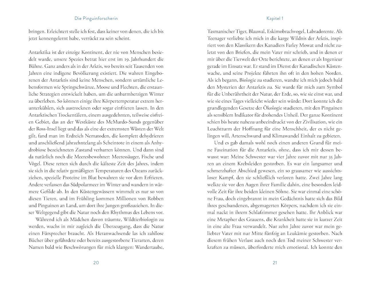 Beispielinhalt (Bild) Die Pinguinforscherin