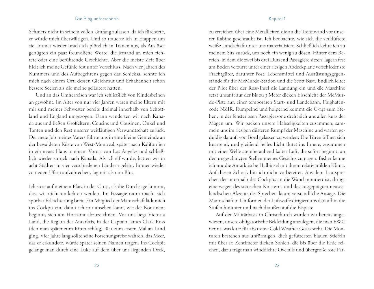 Beispielinhalt (Bild) Die Pinguinforscherin