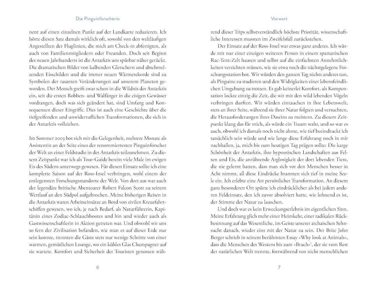 Beispielinhalt (Bild) Die Pinguinforscherin