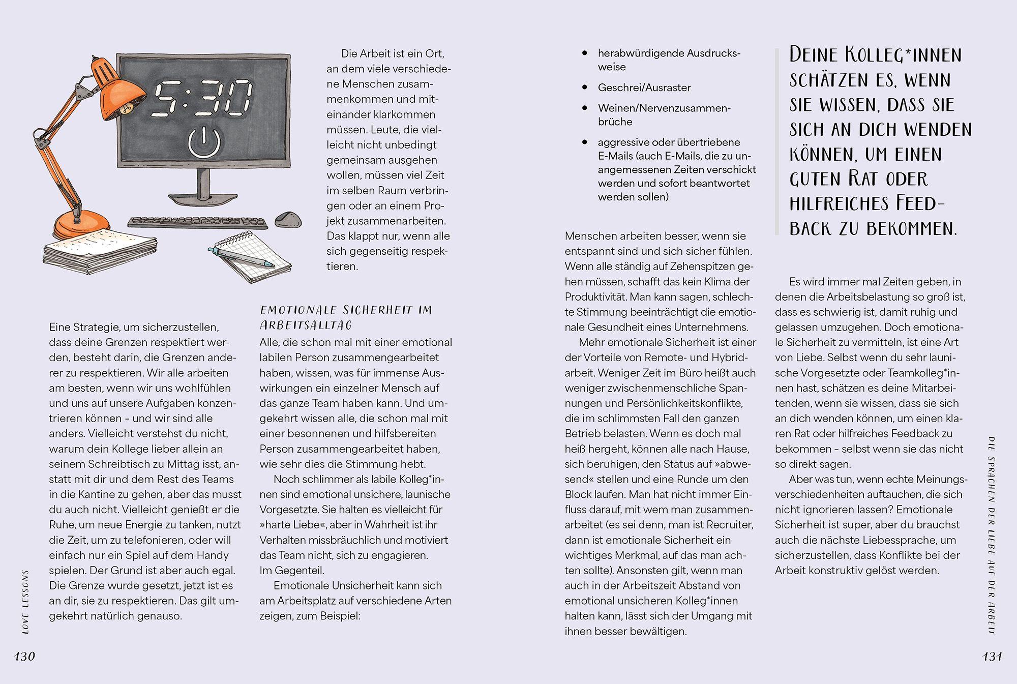 Beispielinhalt (Bild) Love Lessons