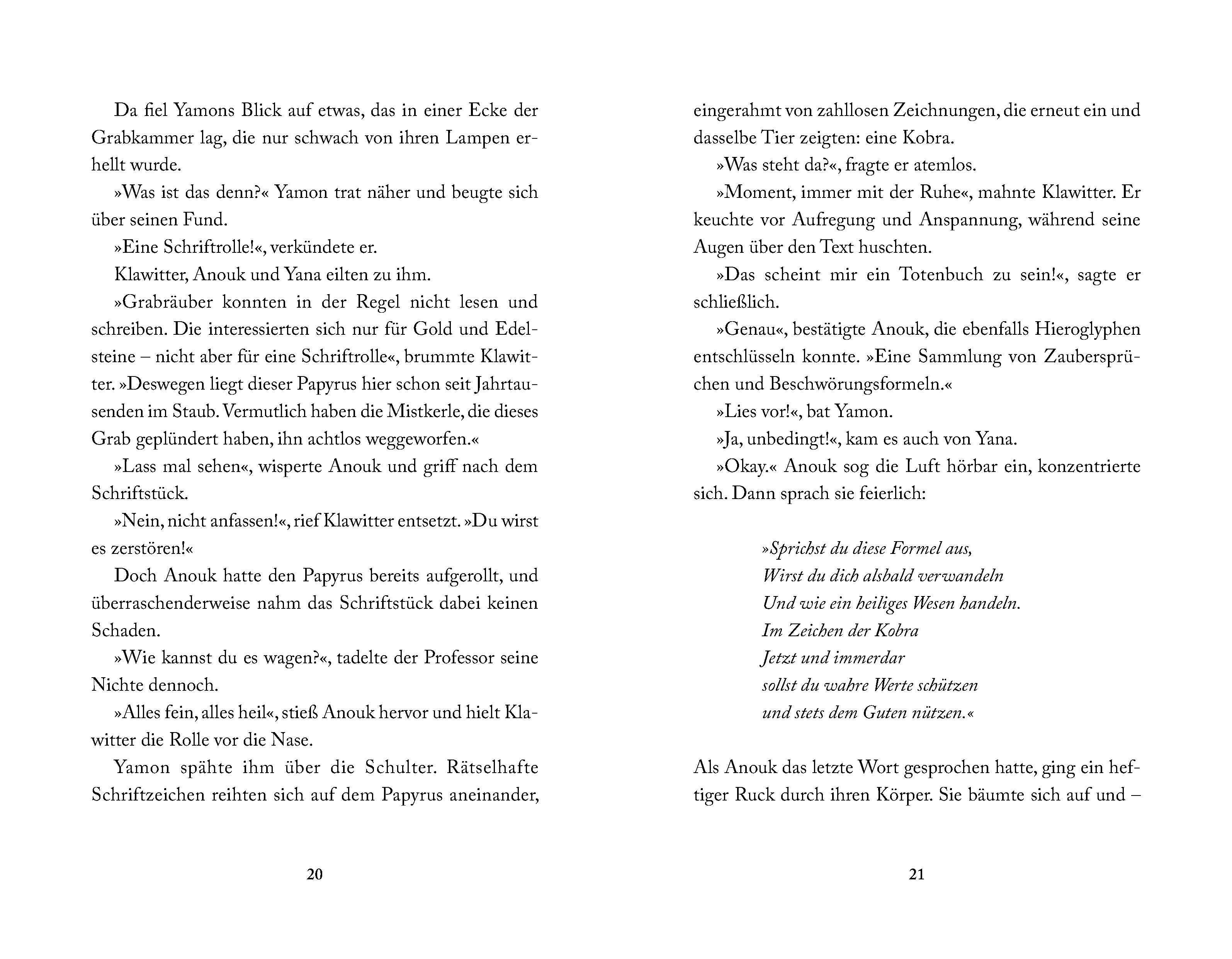 Beispielinhalt (Bild) Im Zeichen der Kobra