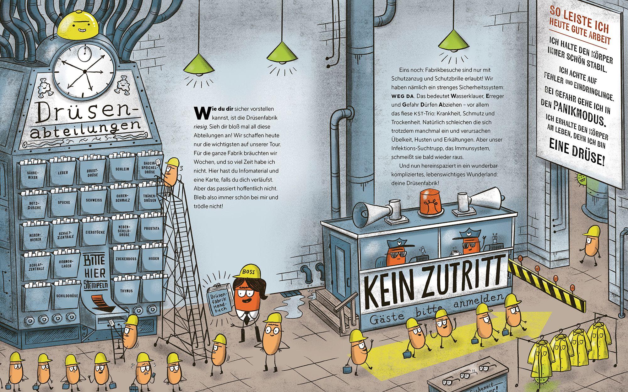 Beispielinhalt (Bild) Die Drüsenfabrik