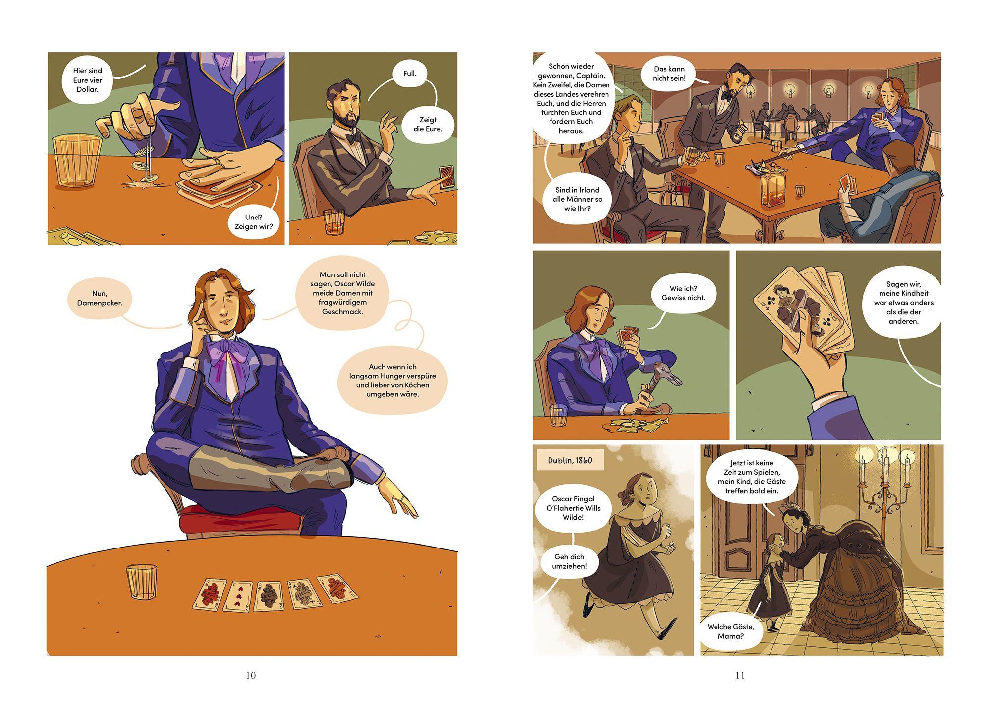 Beispielinhalt (Bild) Oscar Wilde - die Comic-Biografie