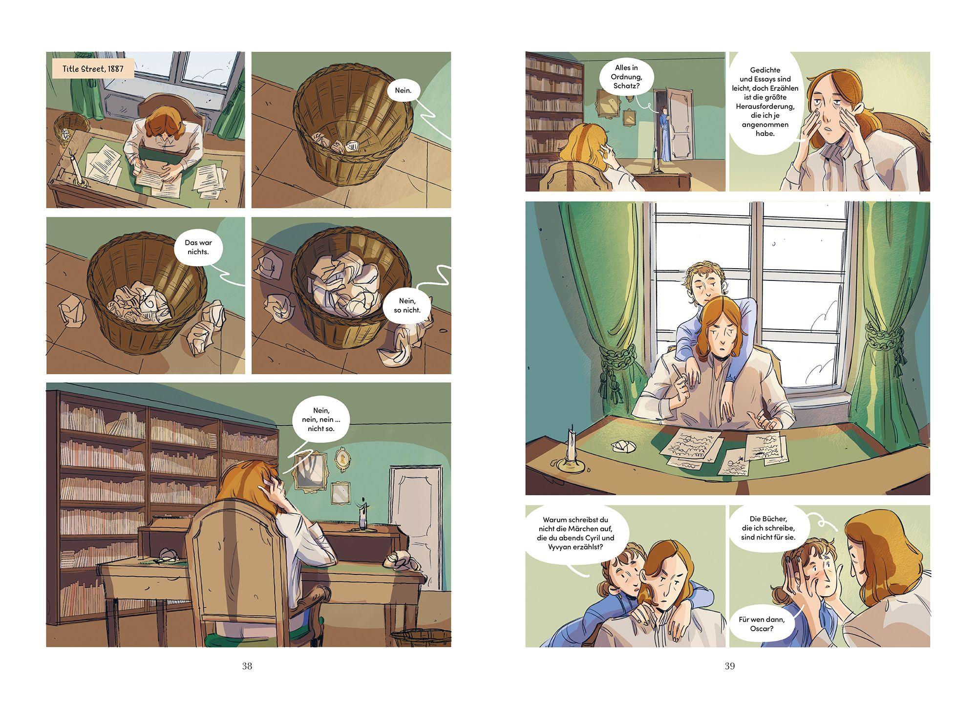 Beispielinhalt (Bild) Oscar Wilde - die Comic-Biografie