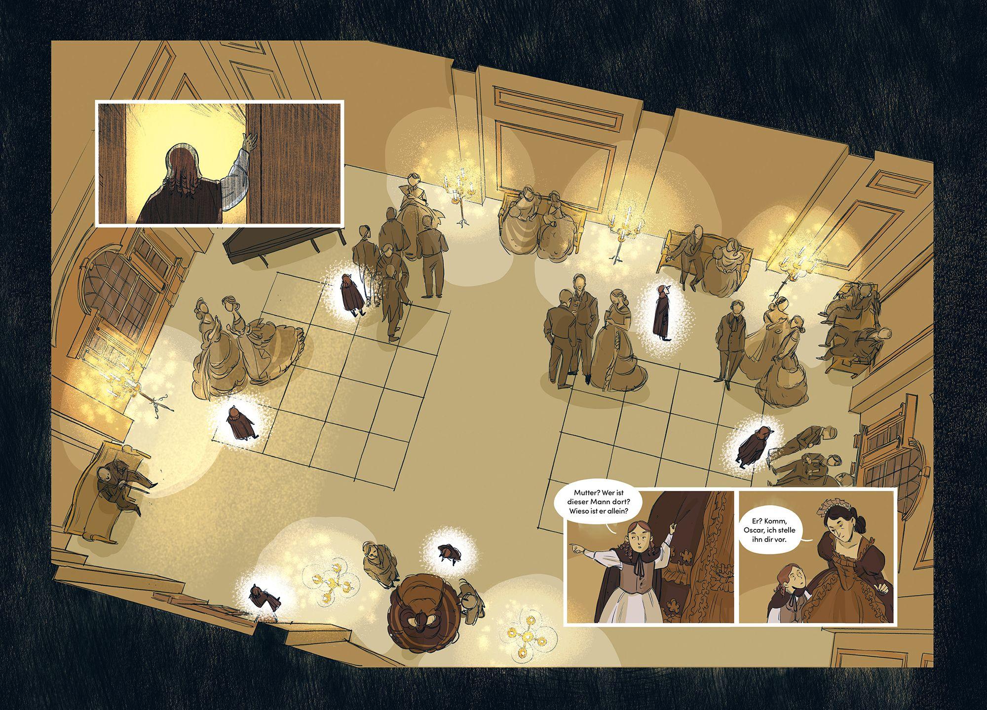 Beispielinhalt (Bild) Oscar Wilde - die Comic-Biografie