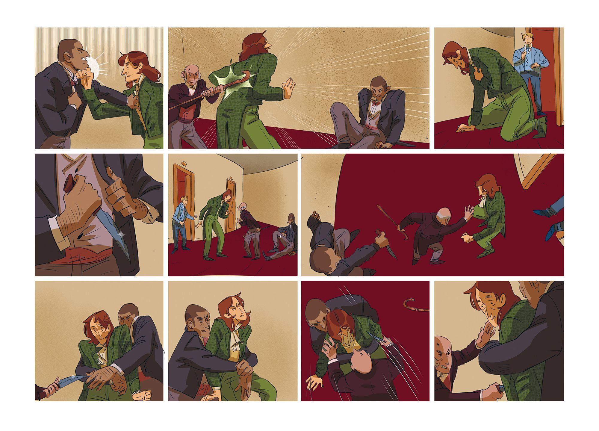 Beispielinhalt (Bild) Oscar Wilde - die Comic-Biografie