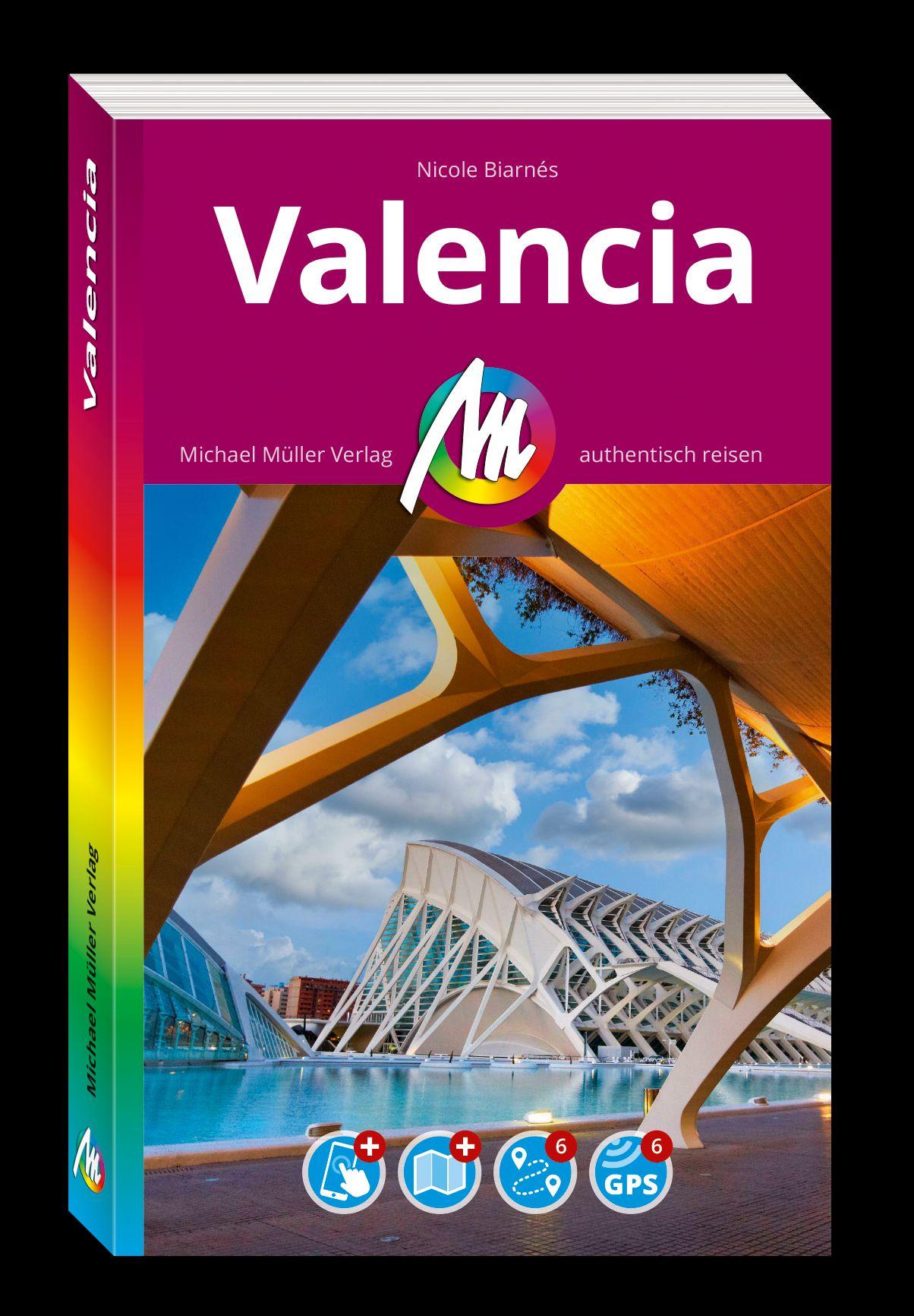 Vorderes Coverbild MICHAEL MÜLLER REISEFÜHRER Valencia MM-City
