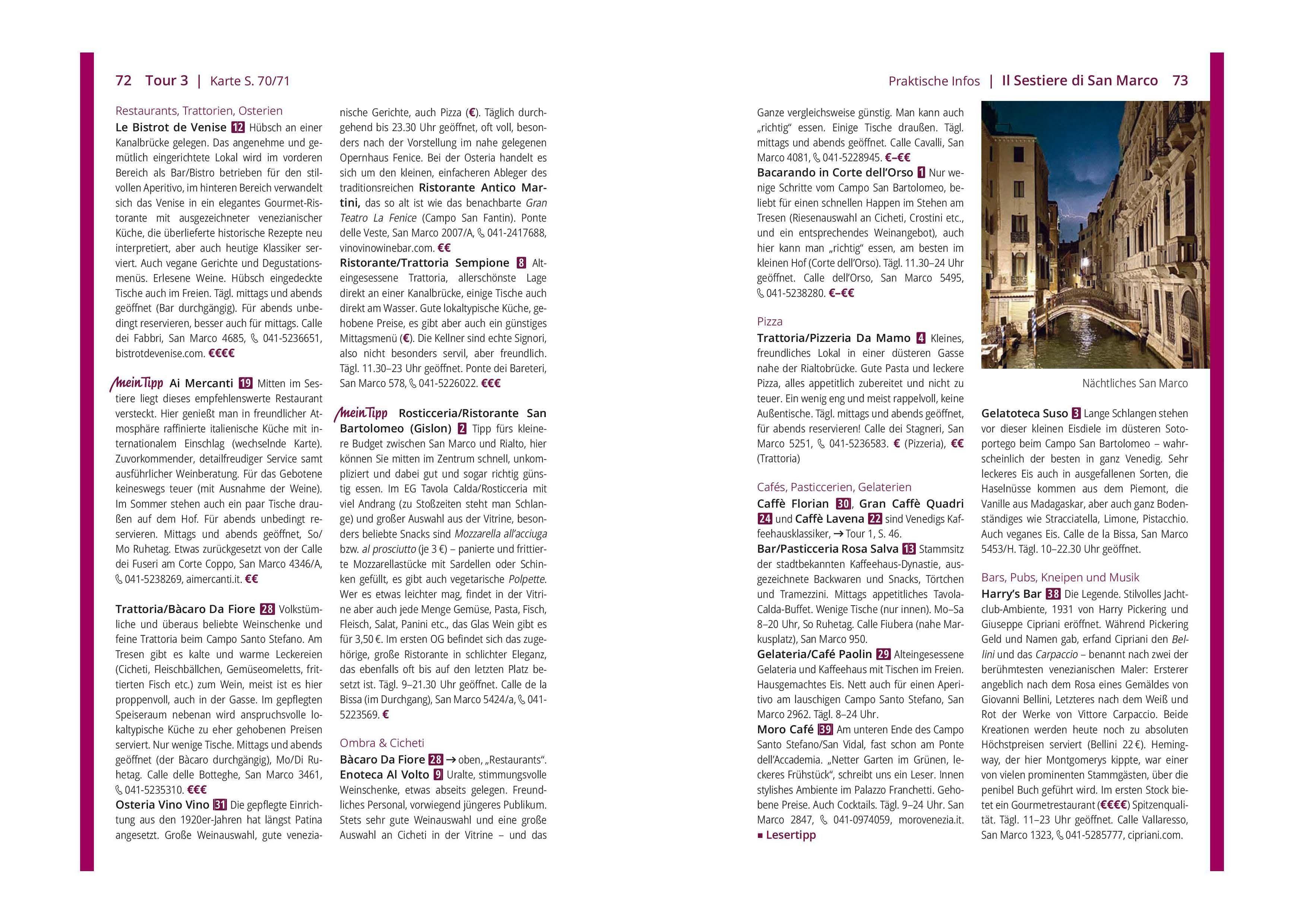 Beispielinhalt (Bild) MICHAEL MÜLLER REISEFÜHRER Venedig MM-City