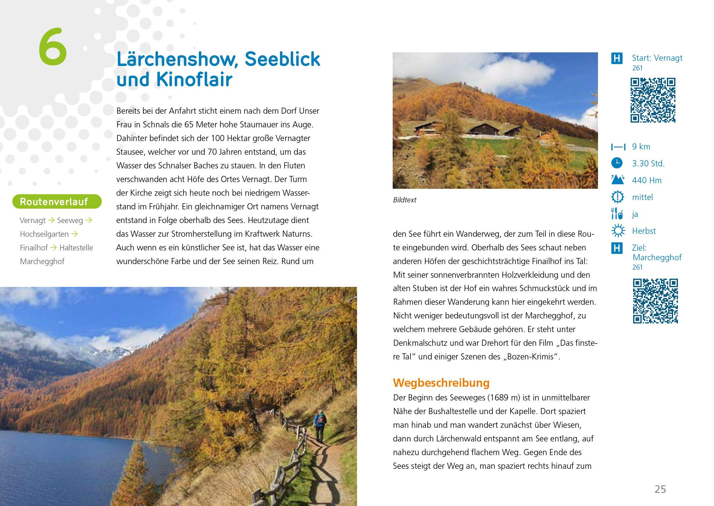 Beispielinhalt (Bild) Öffi-Touren in Südtirol