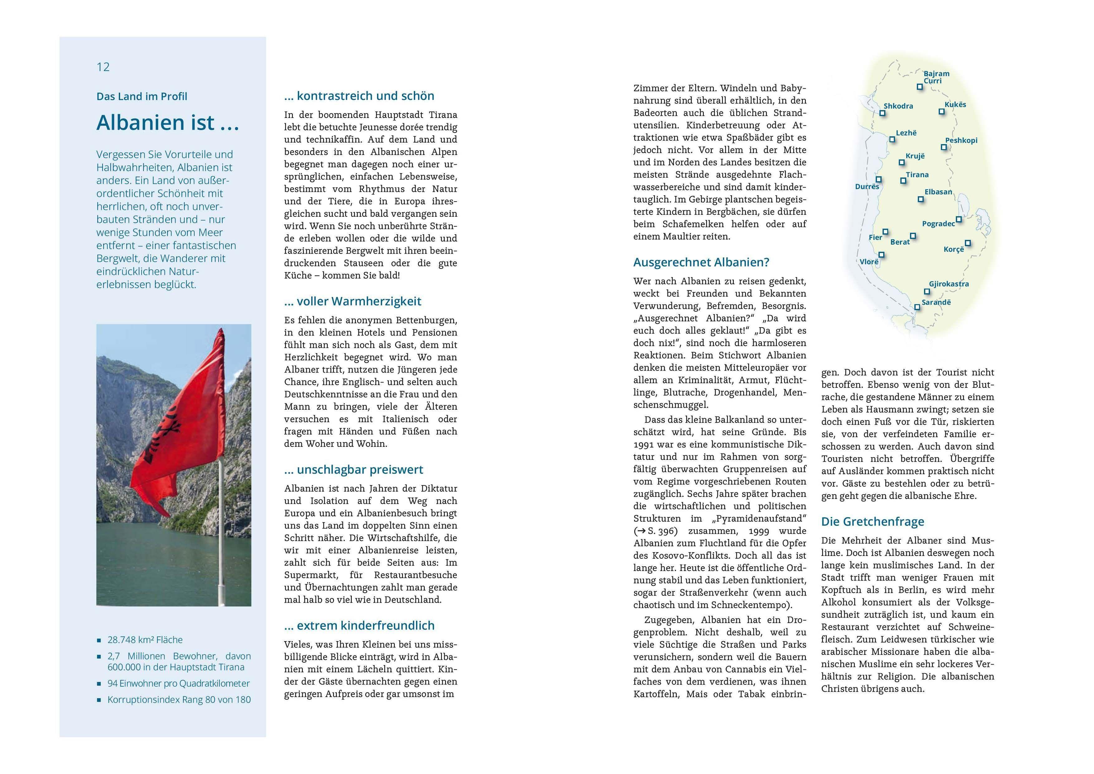 Beispielinhalt (Bild) MICHAEL MÜLLER REISEFÜHRER Albanien