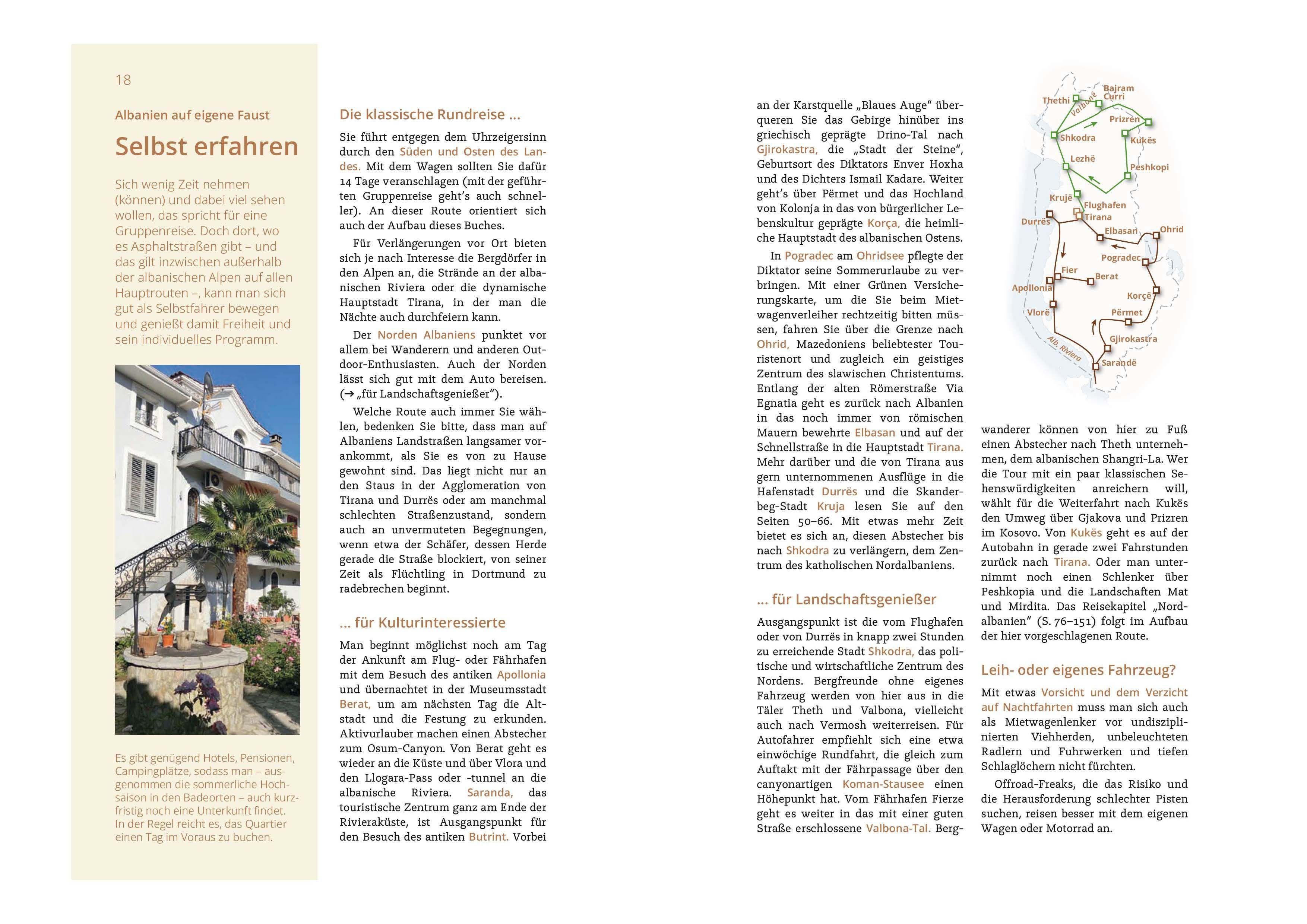Beispielinhalt (Bild) MICHAEL MÜLLER REISEFÜHRER Albanien