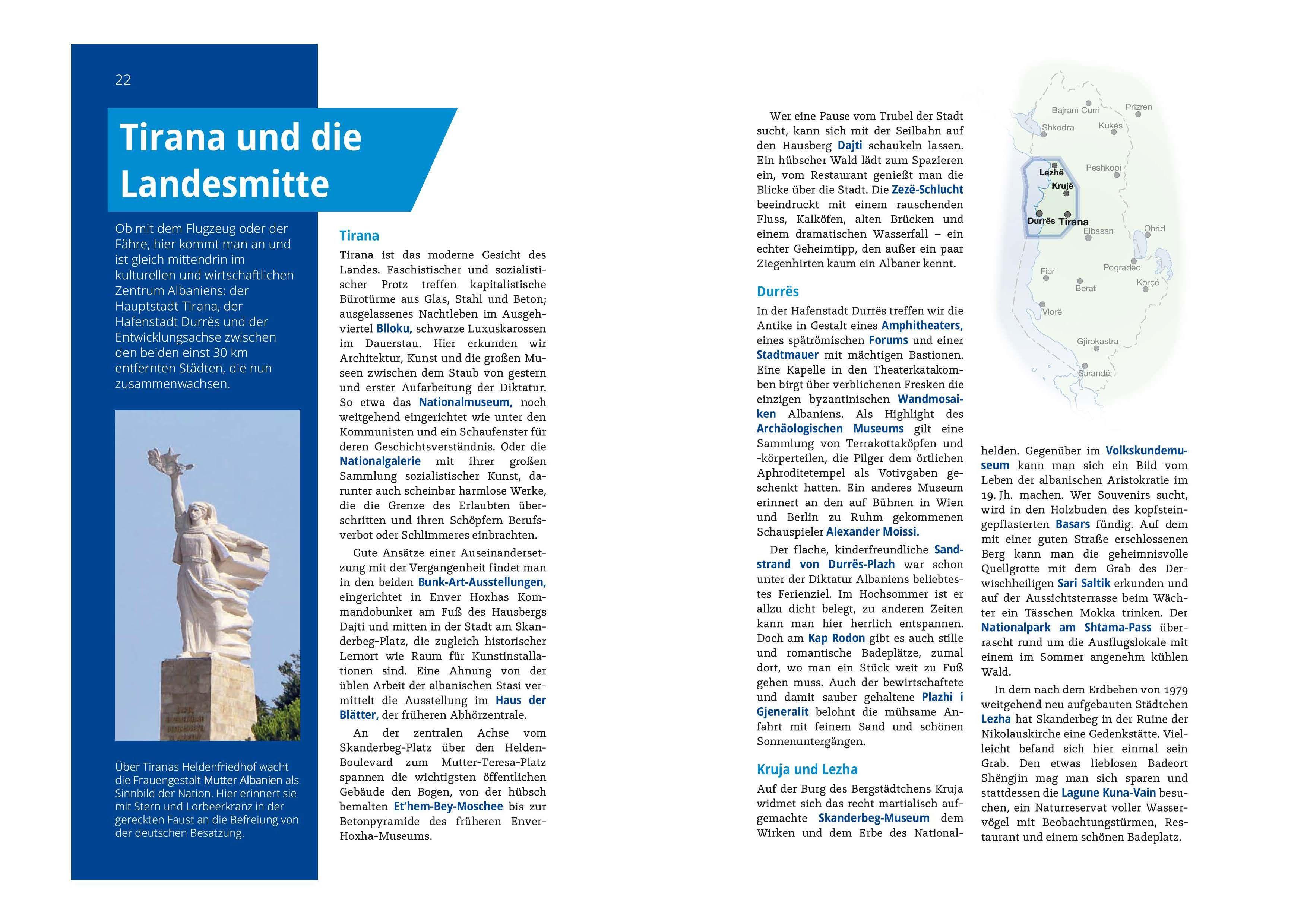 Beispielinhalt (Bild) MICHAEL MÜLLER REISEFÜHRER Albanien